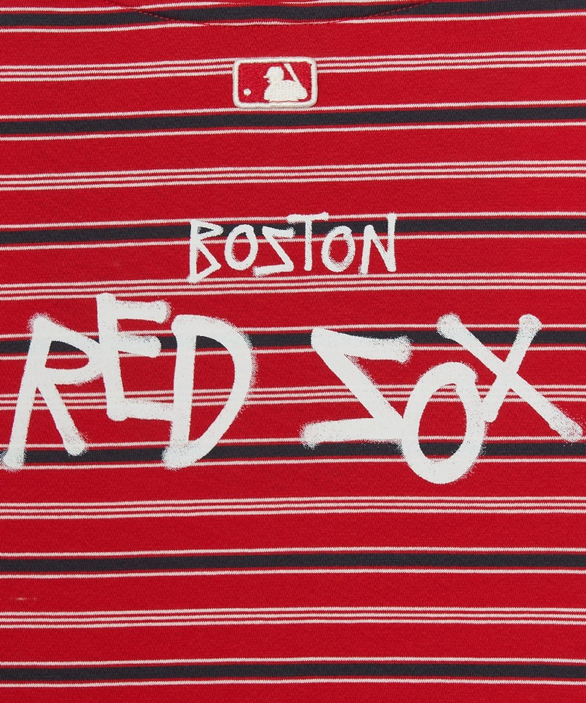 엠엘비 키즈(MLB KIDS) 스트릿 베이직 스트라이프 긴팔 티셔츠 BOS (D.Red)