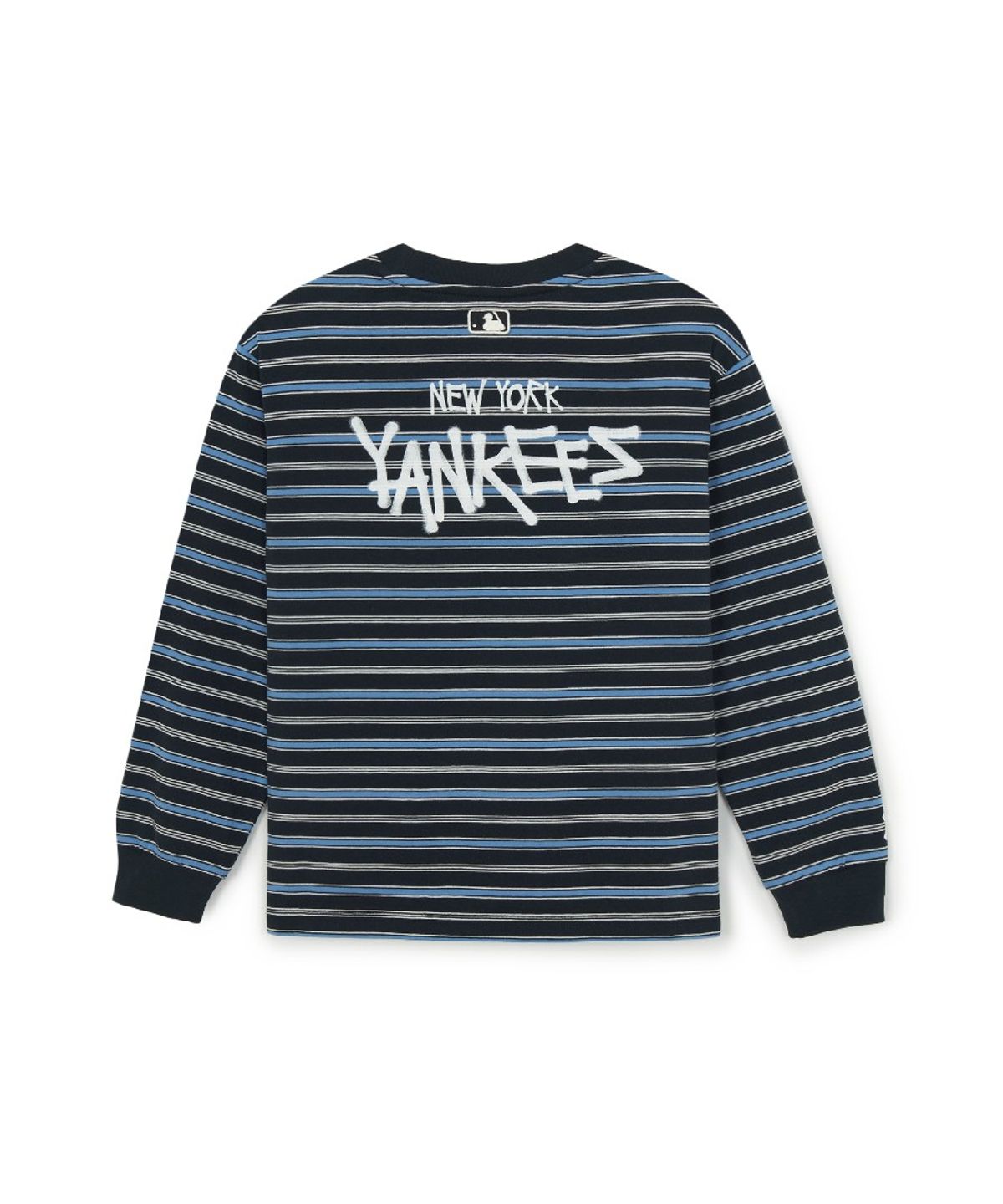 엠엘비 키즈(MLB KIDS) 스트릿 베이직 스트라이프 긴팔 티셔츠 NY (Black)