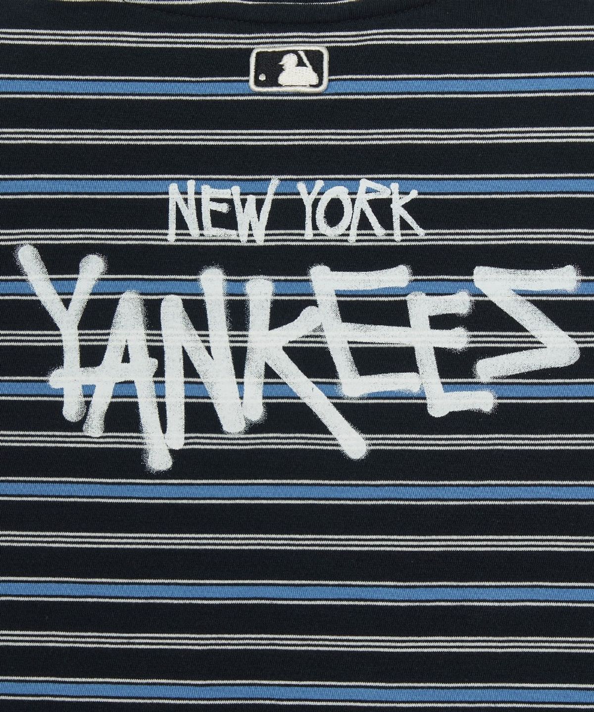 엠엘비 키즈(MLB KIDS) 스트릿 베이직 스트라이프 긴팔 티셔츠 NY (Black)