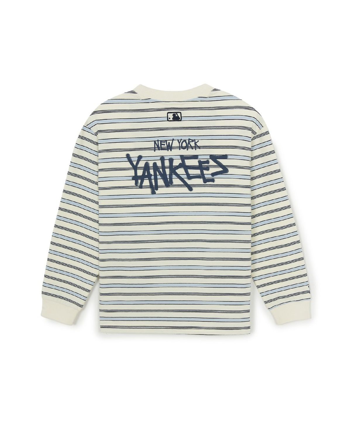엠엘비 키즈(MLB KIDS) 스트릿 베이직 스트라이프 긴팔 티셔츠 NY (L.Beige)