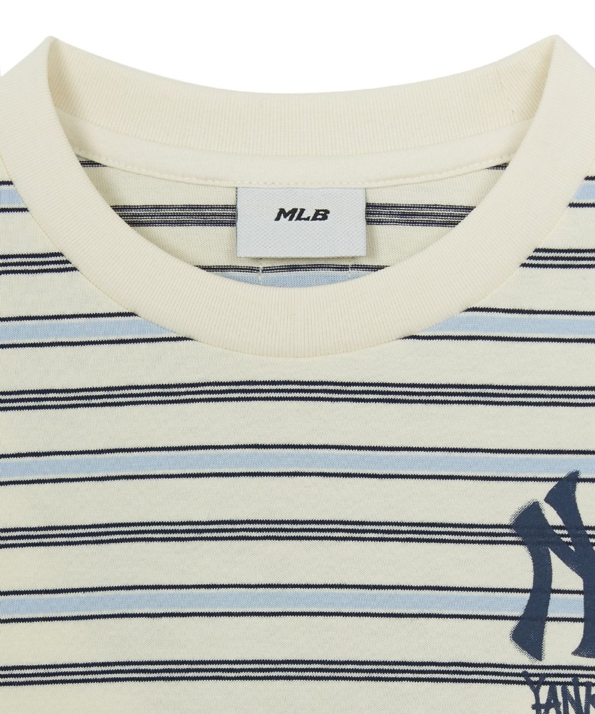 엠엘비 키즈(MLB KIDS) 스트릿 베이직 스트라이프 긴팔 티셔츠 NY (L.Beige)