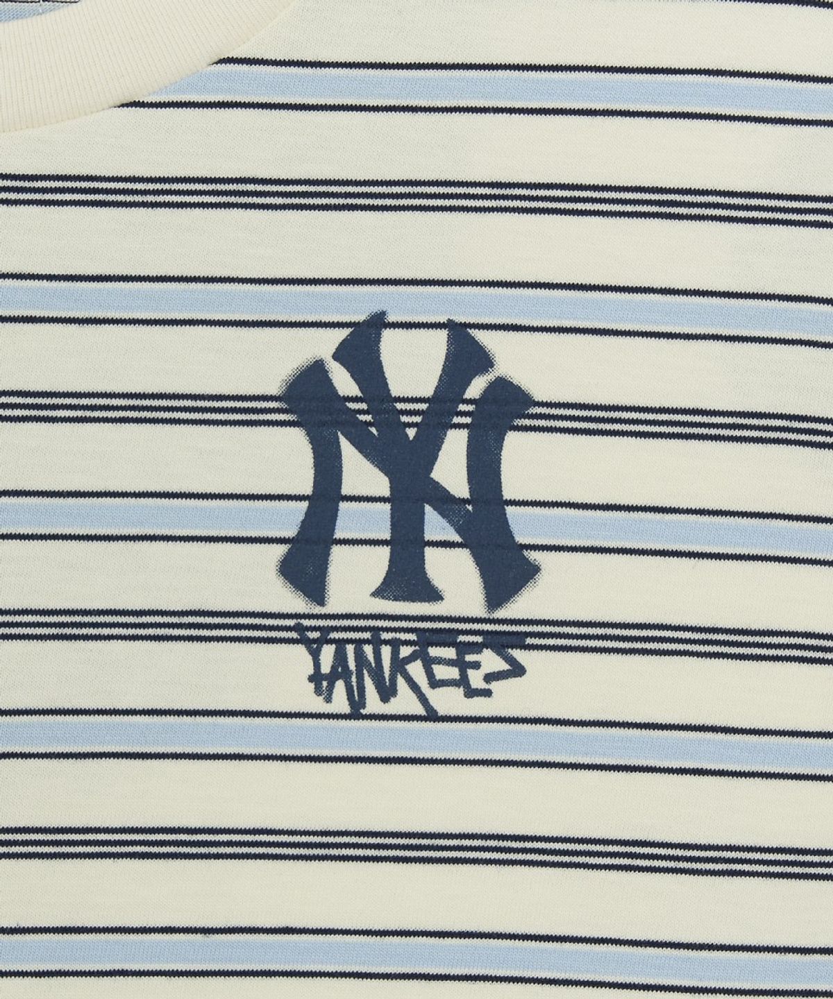 엠엘비 키즈(MLB KIDS) 스트릿 베이직 스트라이프 긴팔 티셔츠 NY (L.Beige)