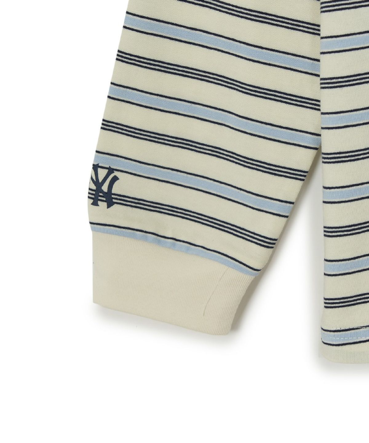 엠엘비 키즈(MLB KIDS) 스트릿 베이직 스트라이프 긴팔 티셔츠 NY (L.Beige)