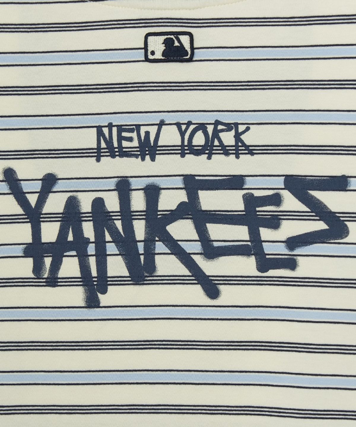 엠엘비 키즈(MLB KIDS) 스트릿 베이직 스트라이프 긴팔 티셔츠 NY (L.Beige)