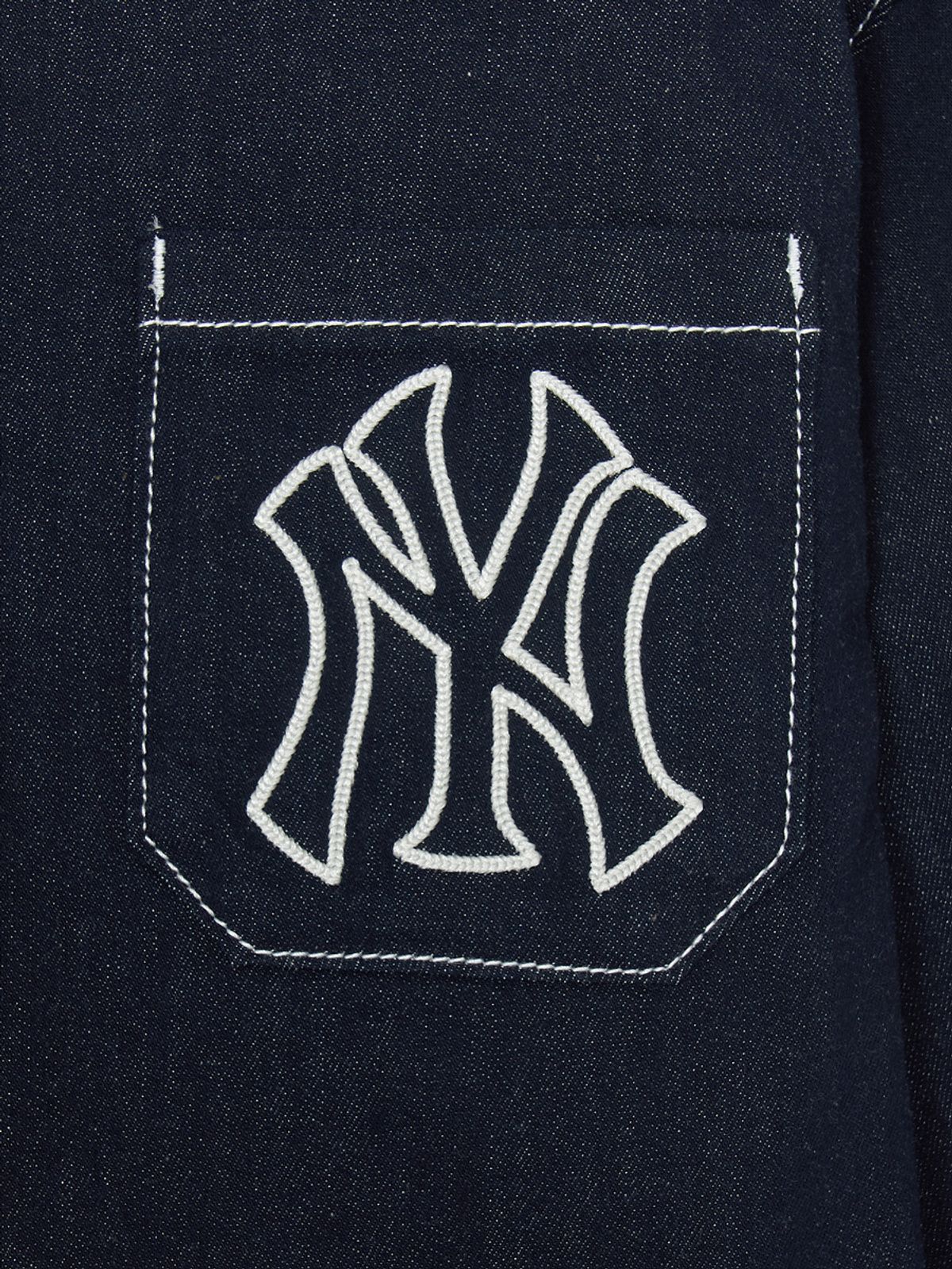 엠엘비 키즈(MLB KIDS) 베이직 데님라이크 셔켓 NY (Navy)