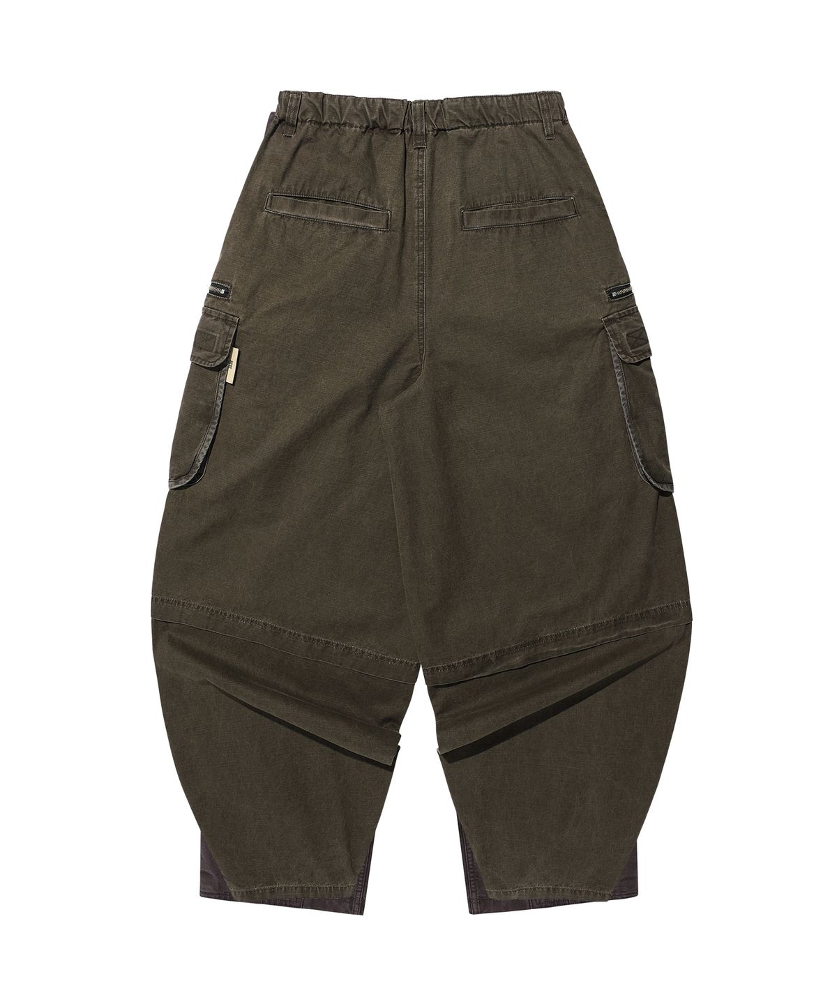 기철(KICHUL) Vintage Zip Cargo Balloon Pants (Washed Khaki)