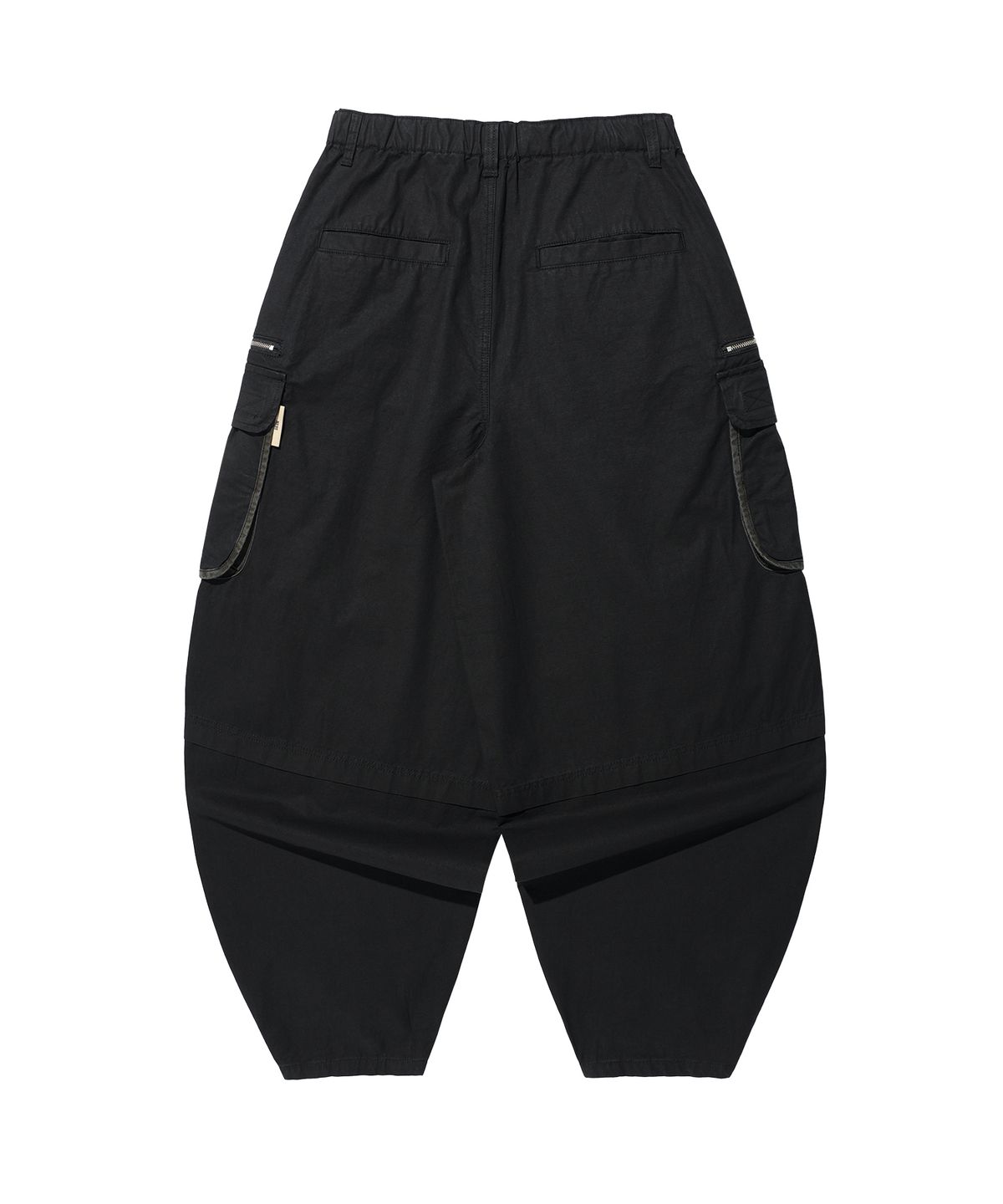 기철(KICHUL) Vintage Zip Cargo Balloon Pants (Washed Black)