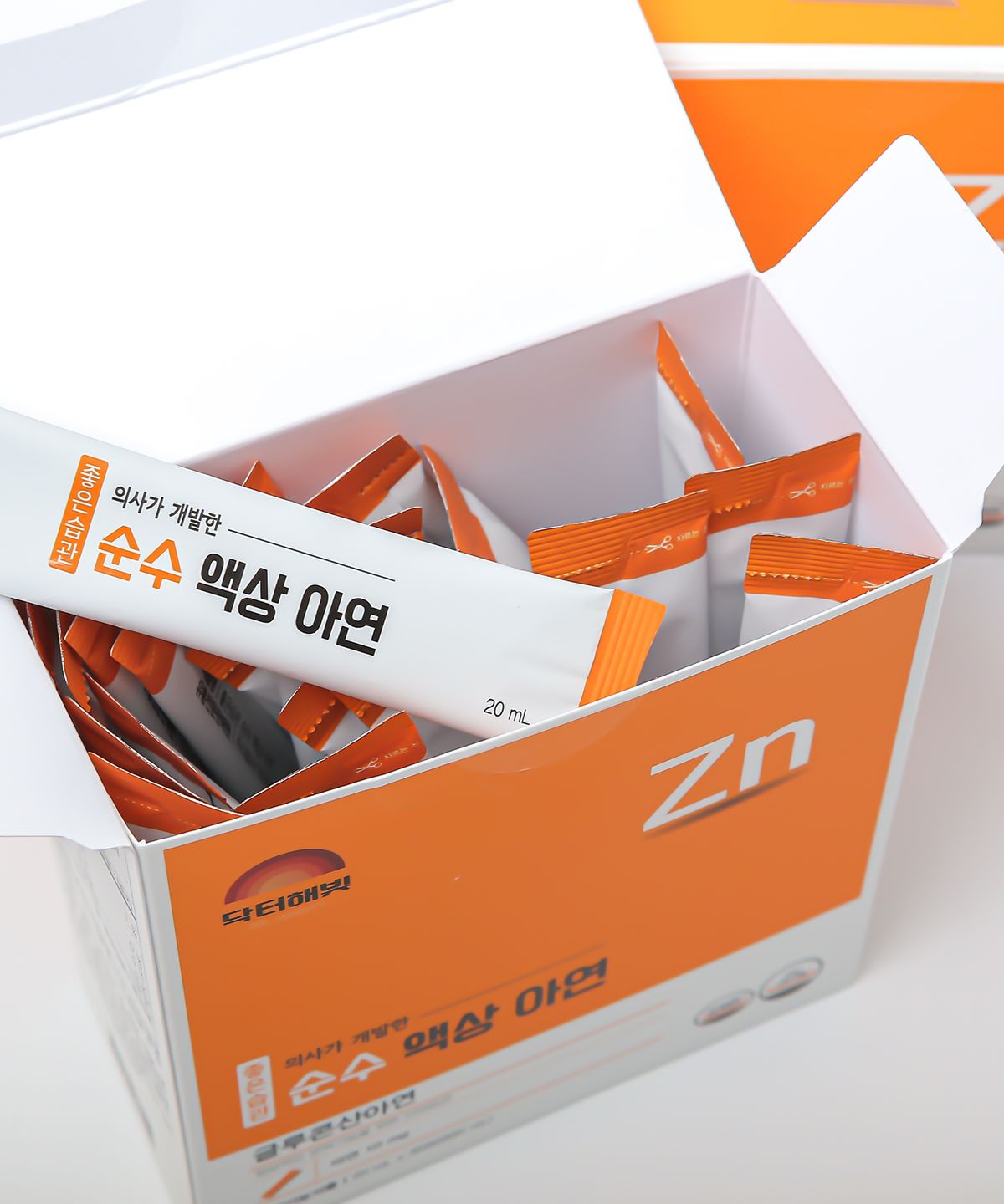 닥터해빛(DR.HABITT) 닥터해빛 달지 않은 순수 액상 아연 20ml X 90포(90일분)