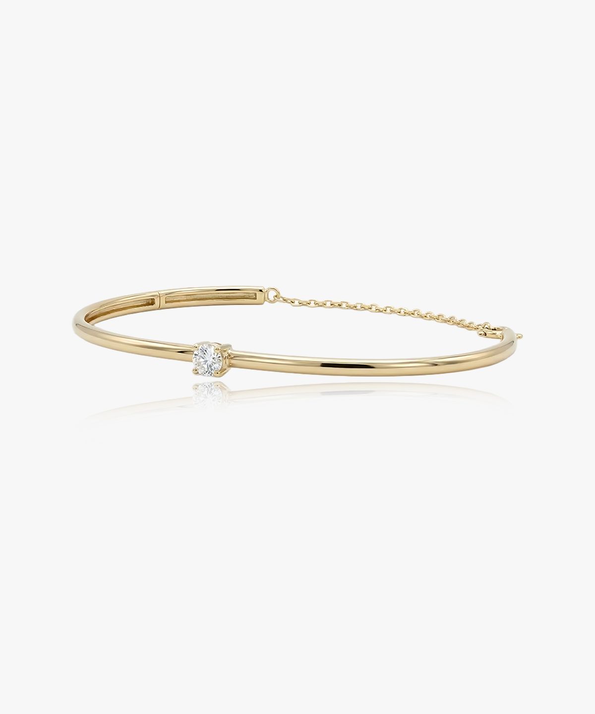 엘렌쥬얼리(HELENE JEWELRY) 925실버 원 큐빅 하프 뱅글 팔찌
