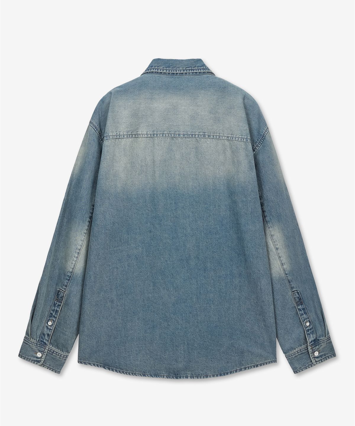 티엔지티 우먼(TNGT WOMAN) W Oversize Denim Shirts (Vintage Blue) TNSH6E105B2
