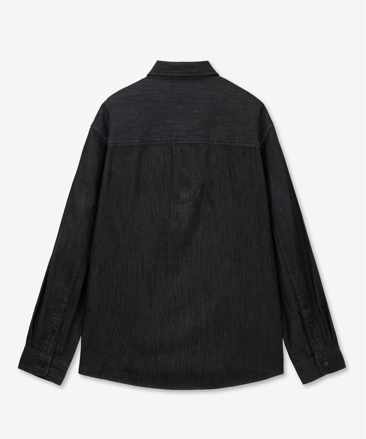 티엔지티 우먼(TNGT WOMAN) W Oversize Denim Shirts (Raw Black) TNSH6E105BK