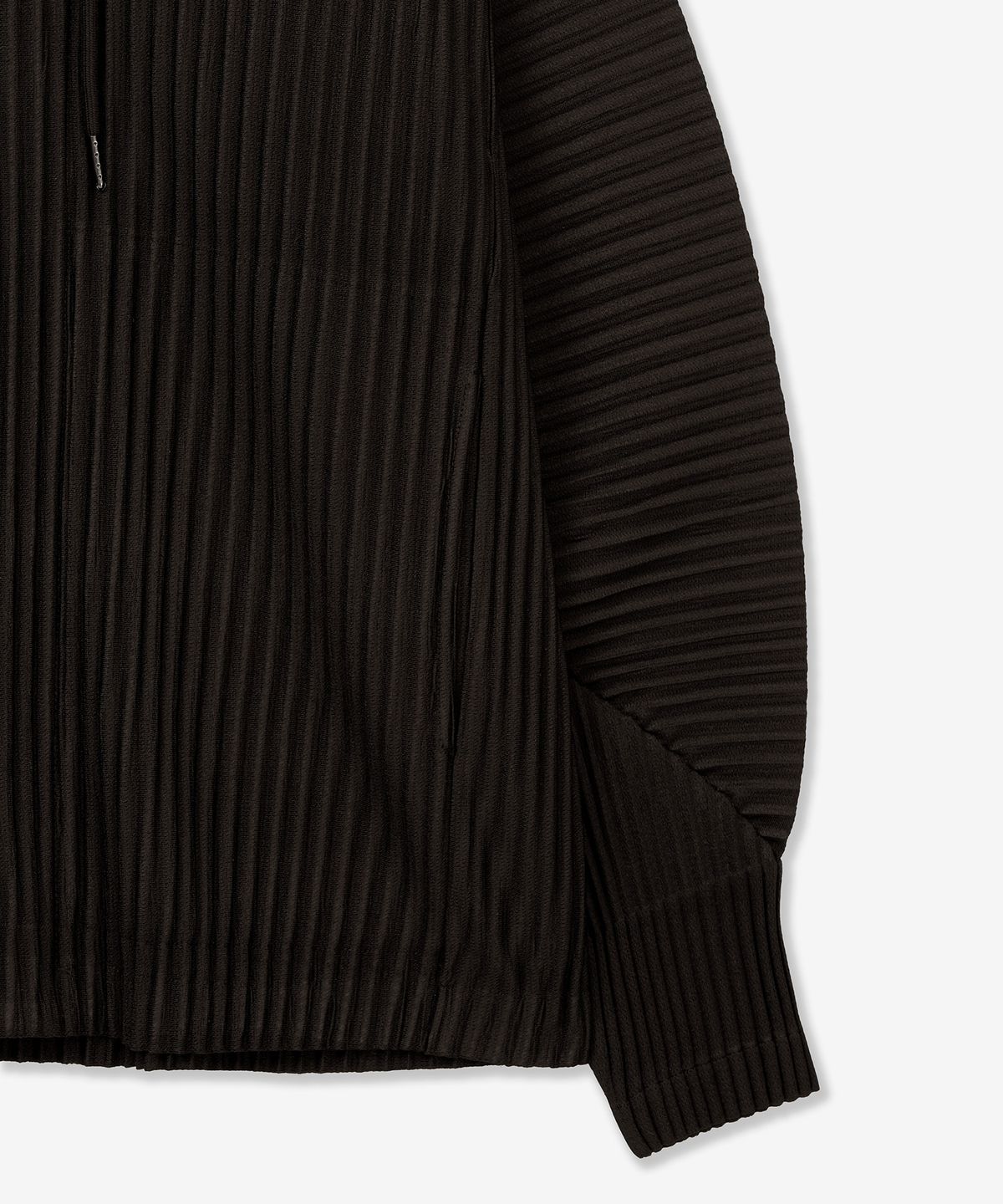 티엔지티(TNGT) Yoyogi Pleats Hooded Zip-Up (Brown) TNJU6E107W2