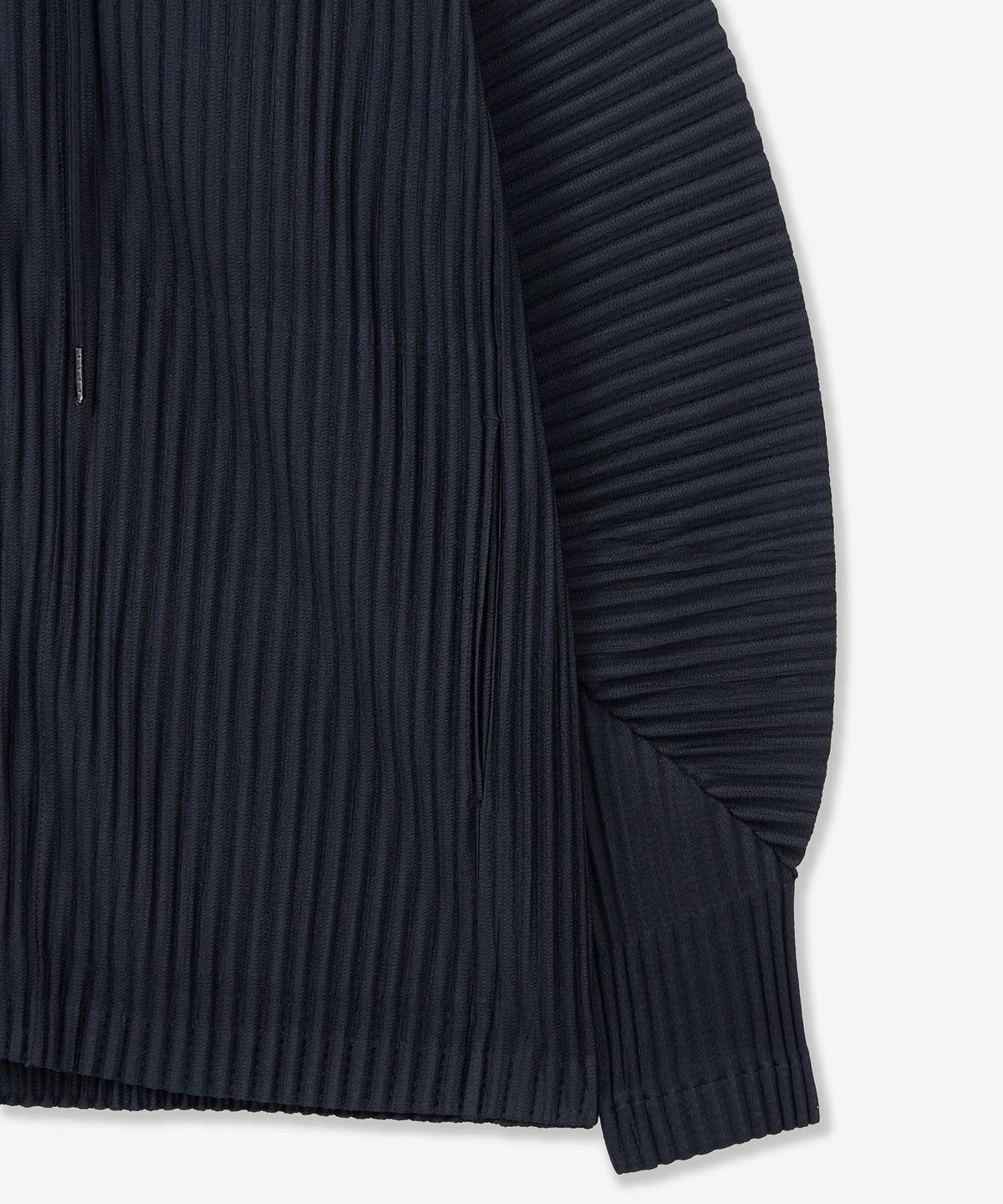 티엔지티(TNGT) Yoyogi Pleats Hooded Zip-Up (Navy) TNJU6E107N2