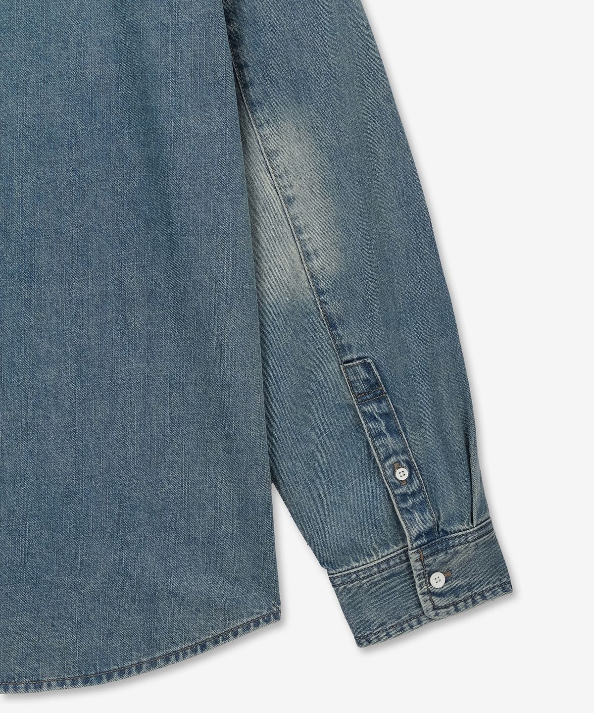 티엔지티(TNGT) Oversize Denim Shirts (Vintage Blue) TNSH6E105B2