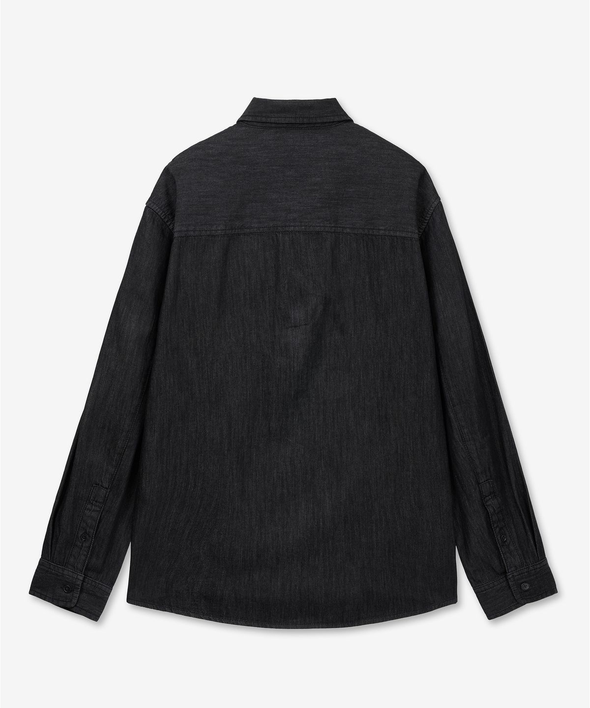 티엔지티(TNGT) Oversize Denim Shirts (Raw Black) TNSH6E105BK