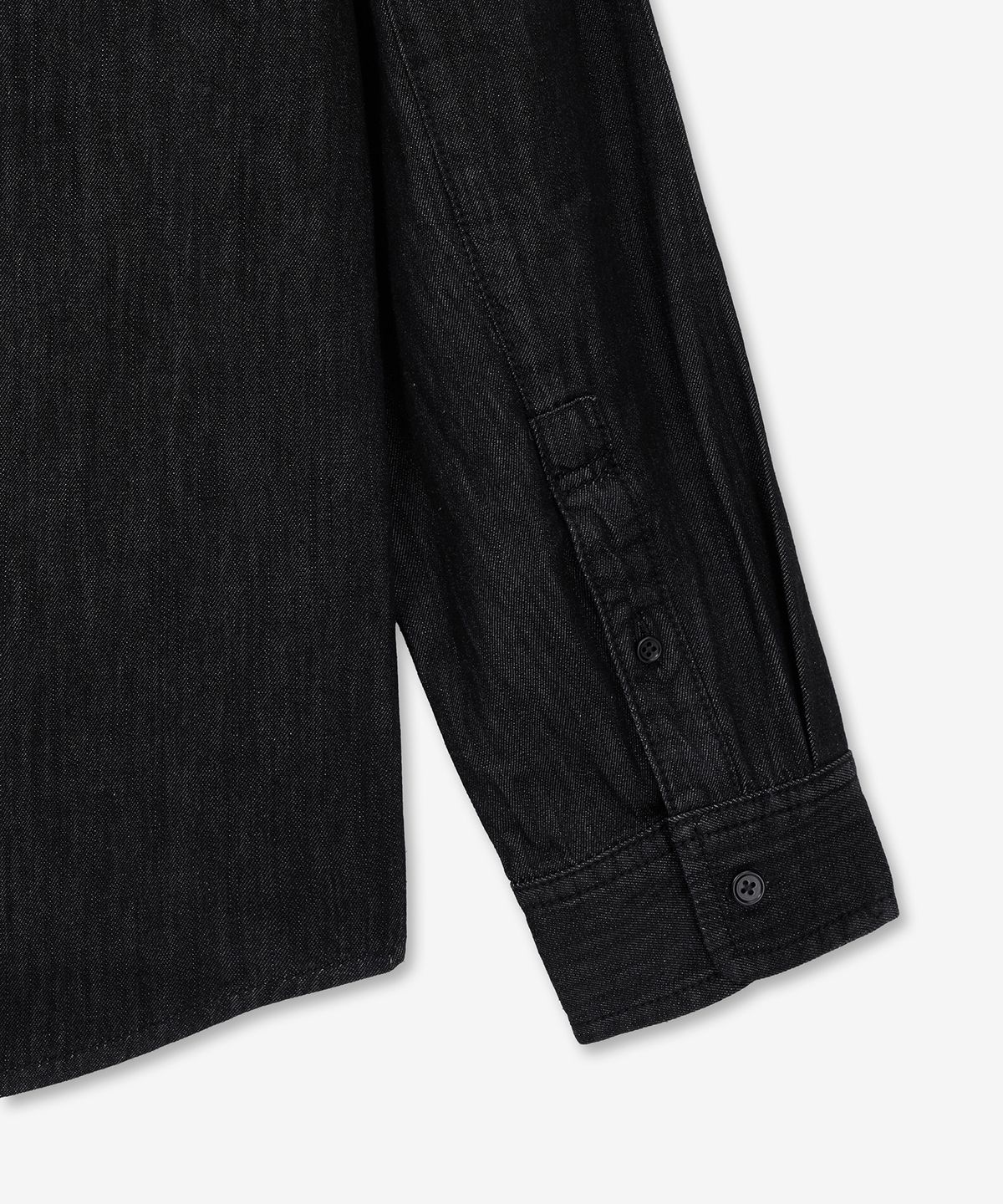 티엔지티(TNGT) Oversize Denim Shirts (Raw Black) TNSH6E105BK