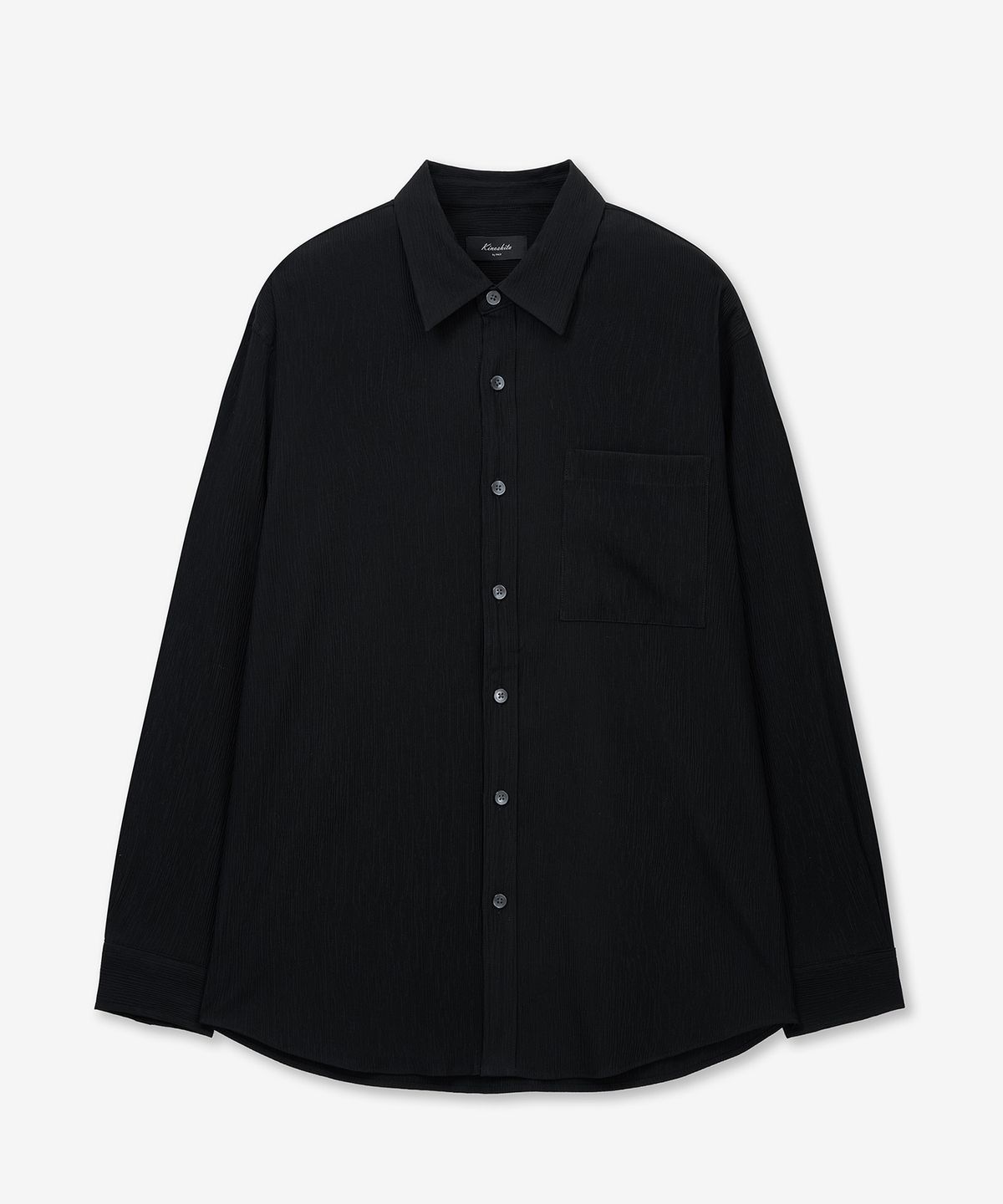 티엔지티(TNGT) Kinoshita Seersucker Shirts (Black) TNSH6E101BK
