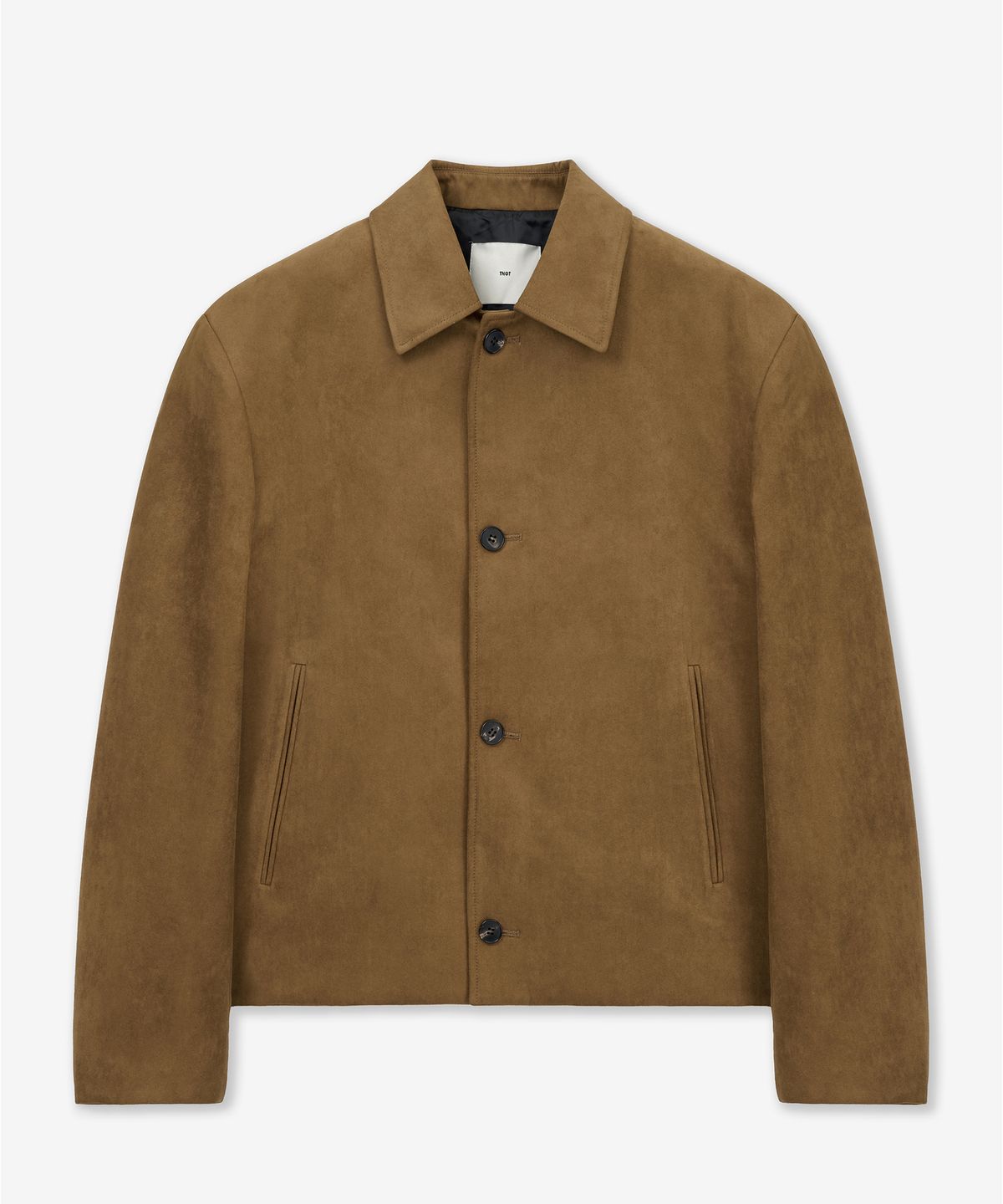 티엔지티(TNGT) W Faux Suede Short Jacket (Camel Brown) TNJU6E102CM