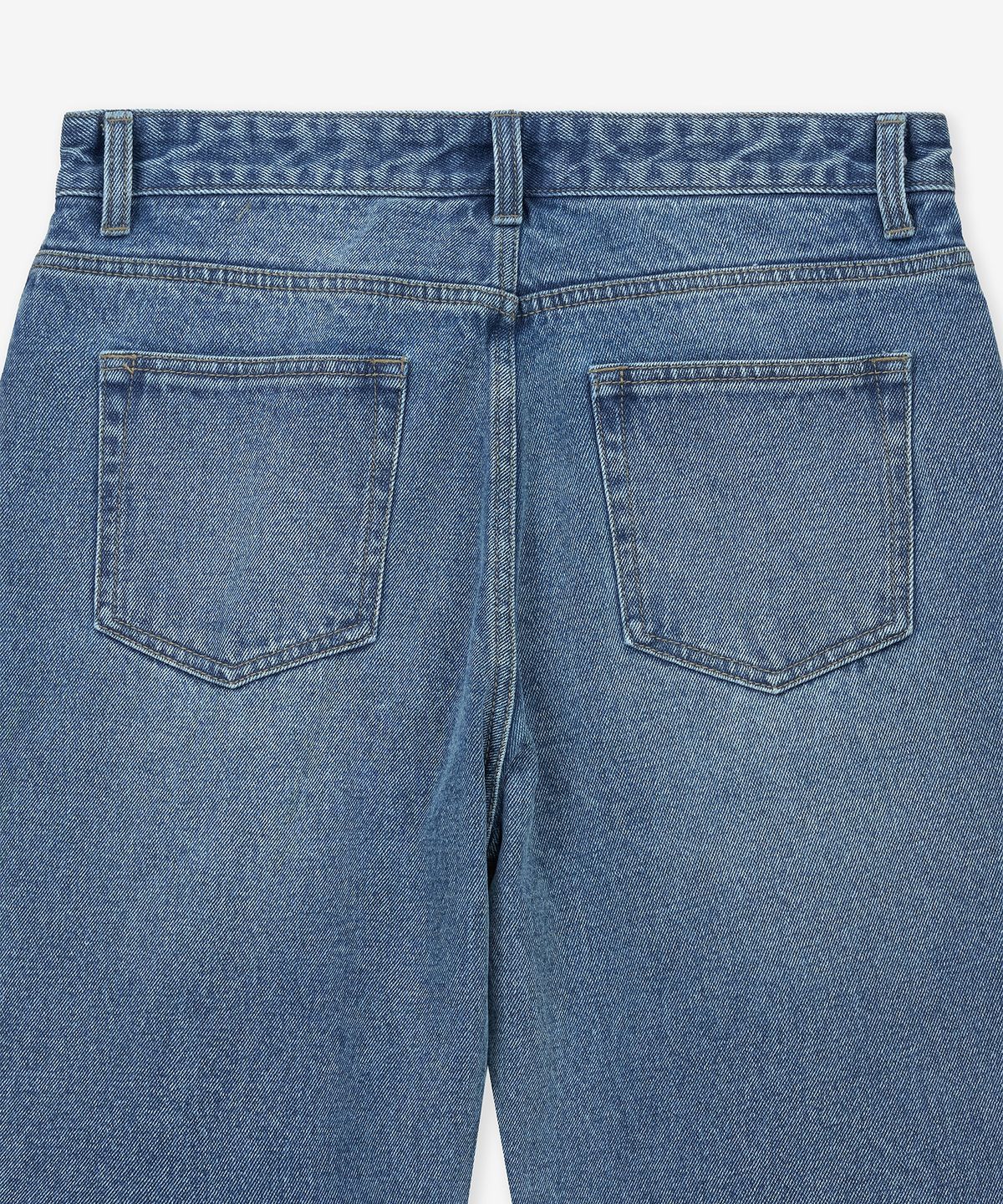티엔지티(TNGT) Straight Fit Denim Pants (Washed Blue) TNPA6E106B2