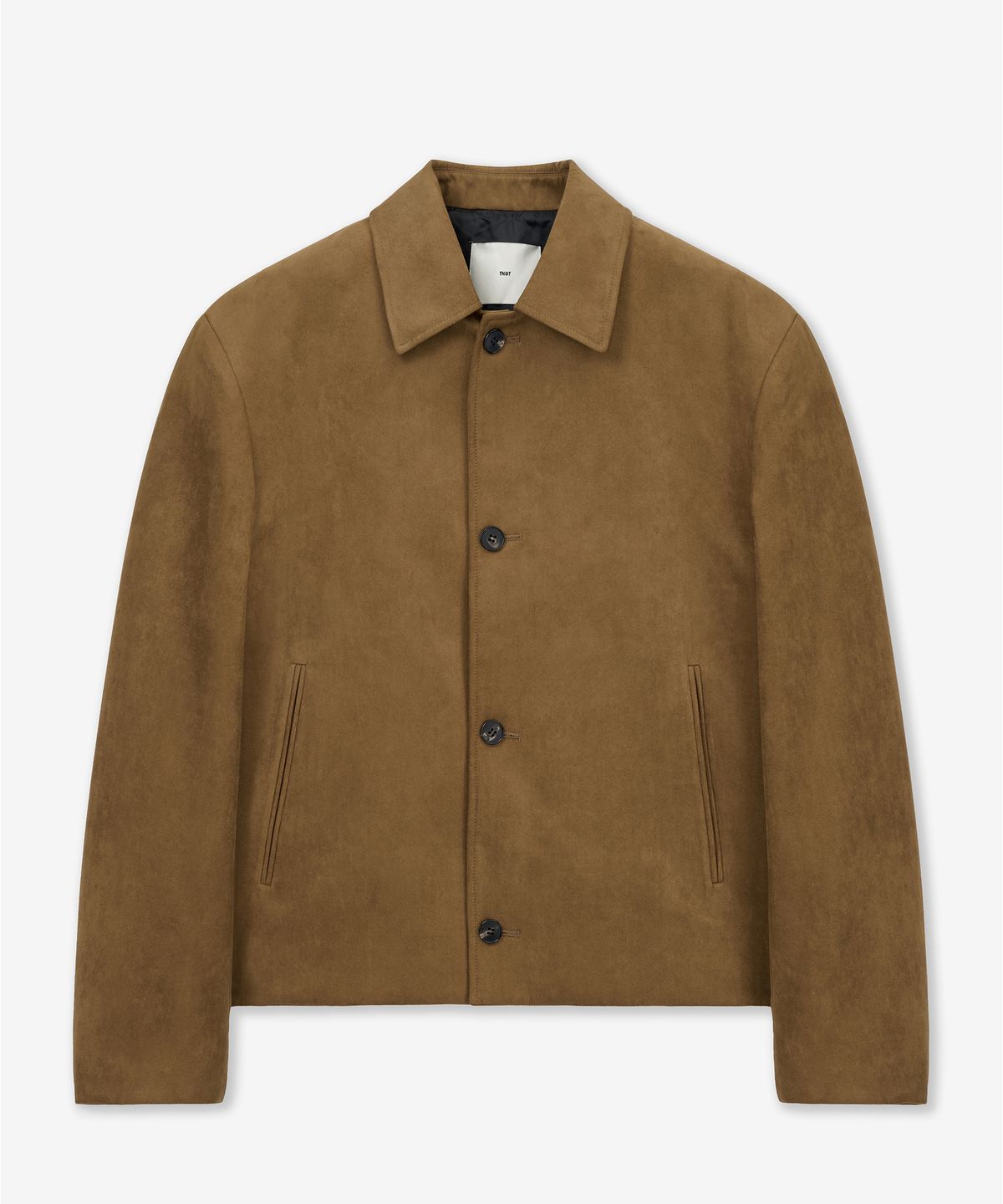 티엔지티(TNGT) Faux Suede Short Jacket (Camel Brown) TNJU6E102CM