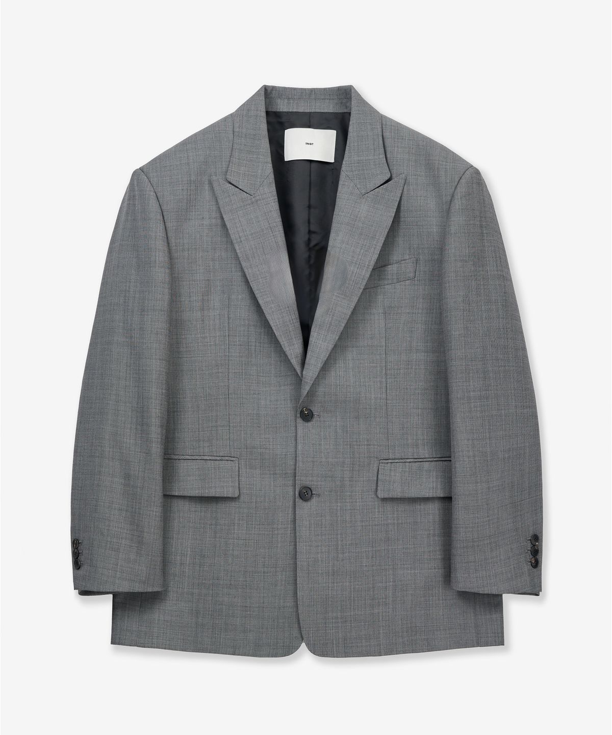 티엔지티(TNGT) Tollegno Structure Wool Jacket (Mid Grey) TNJA6E103G2