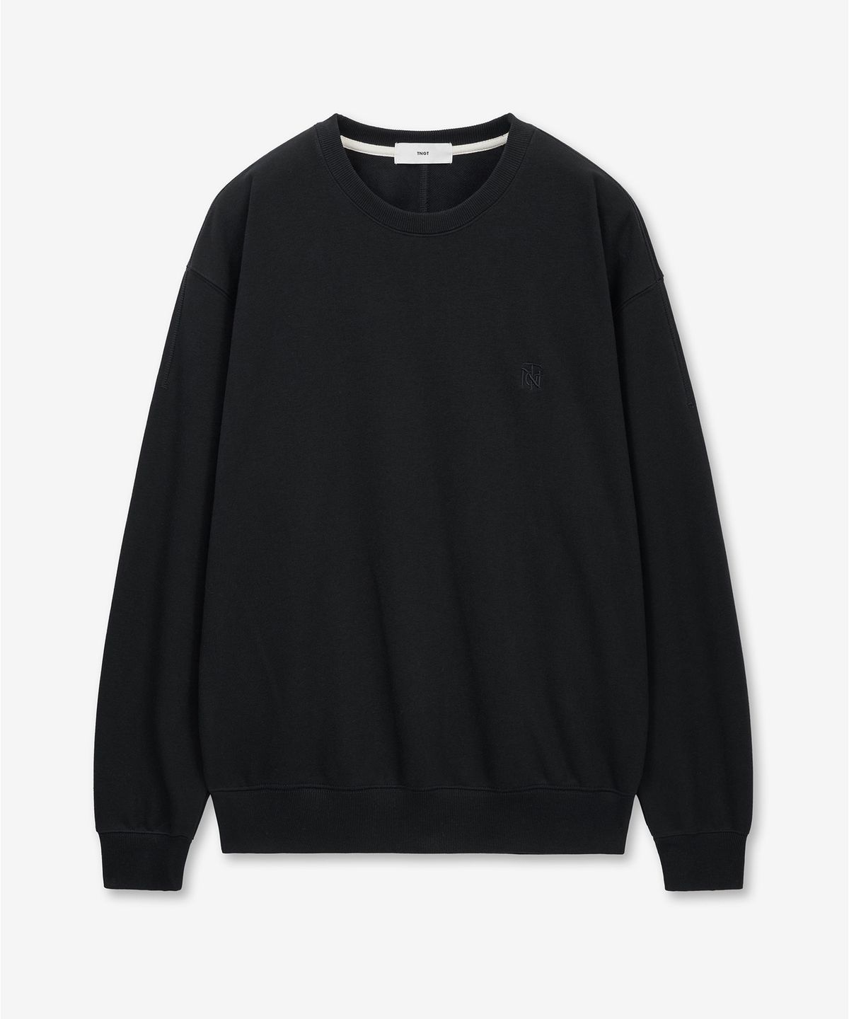 티엔지티(TNGT) W Embroidery Logo Sweatshirt (Black) TNTS6E100BK