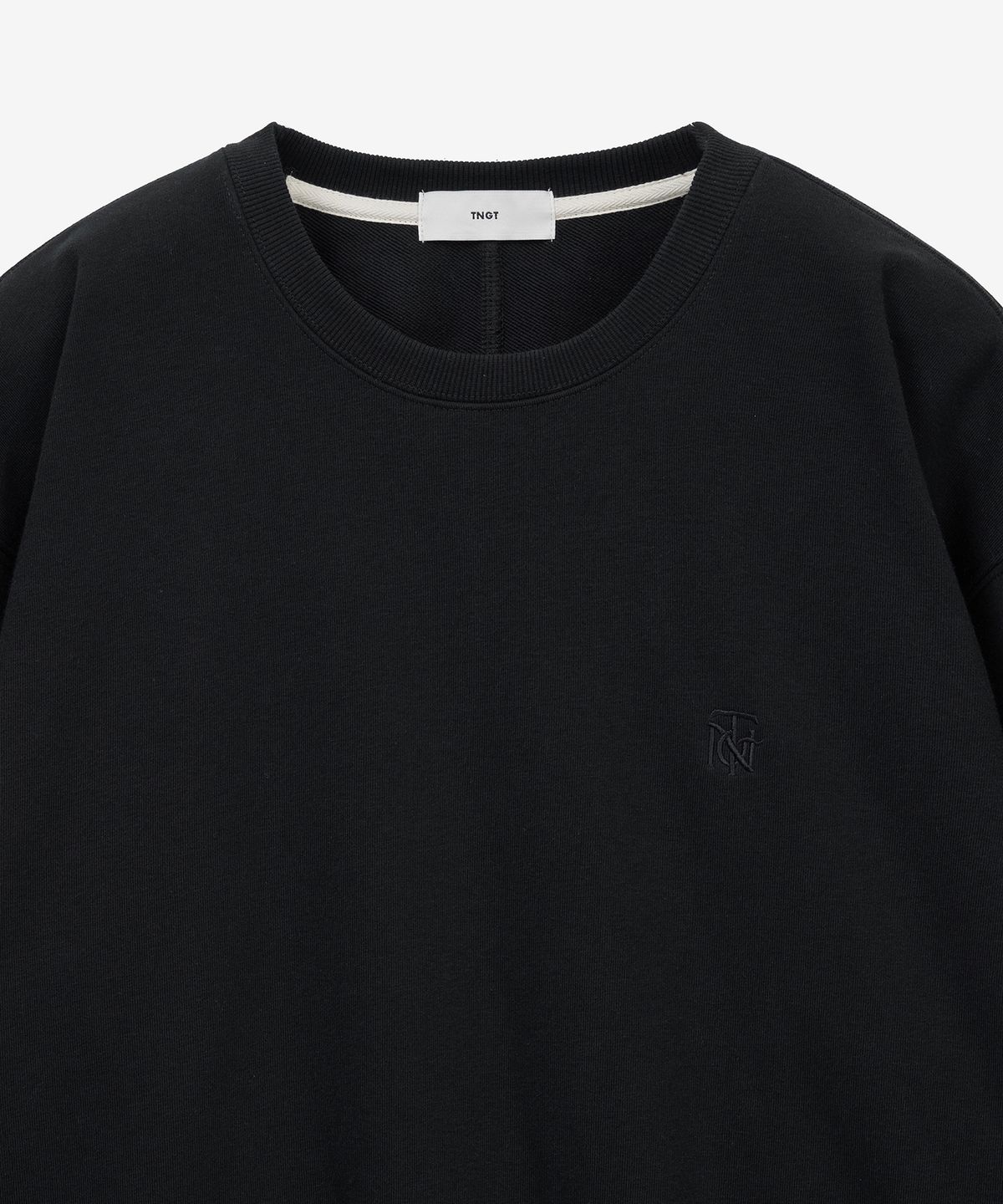 티엔지티(TNGT) W Embroidery Logo Sweatshirt (Black) TNTS6E100BK