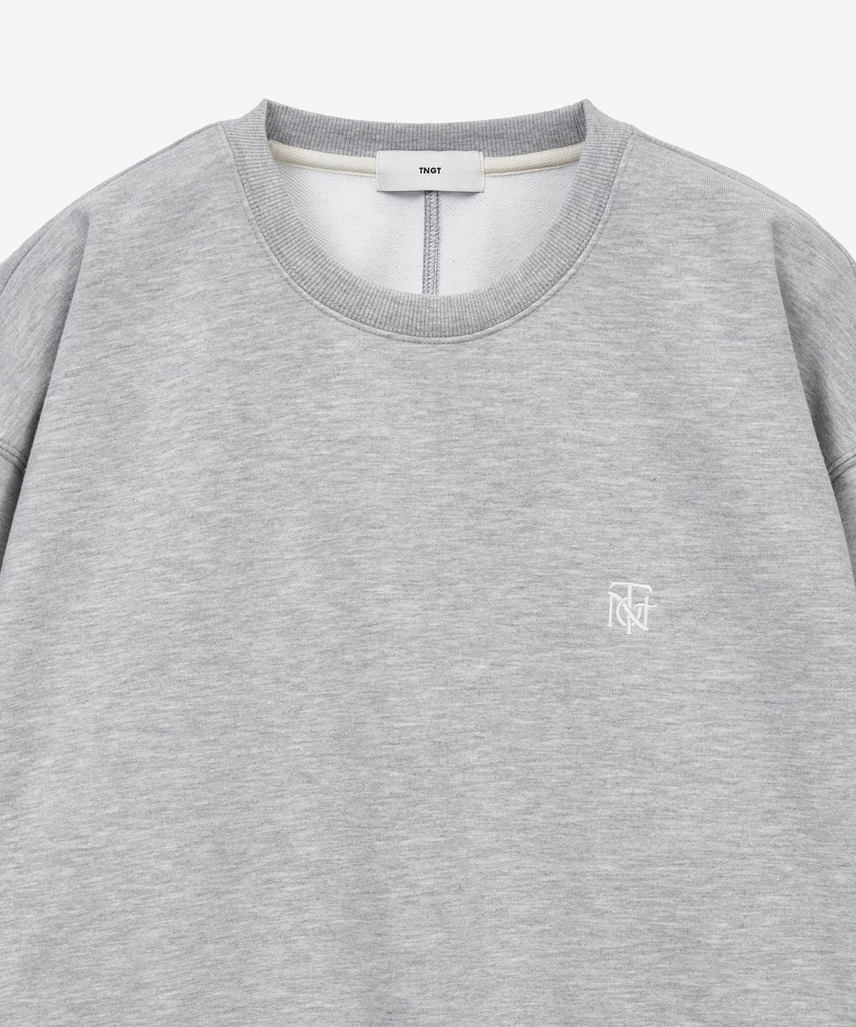 티엔지티 우먼(TNGT WOMAN) W Embroidery Logo Sweatshirt (Melange Grey) TNTS6E100G2
