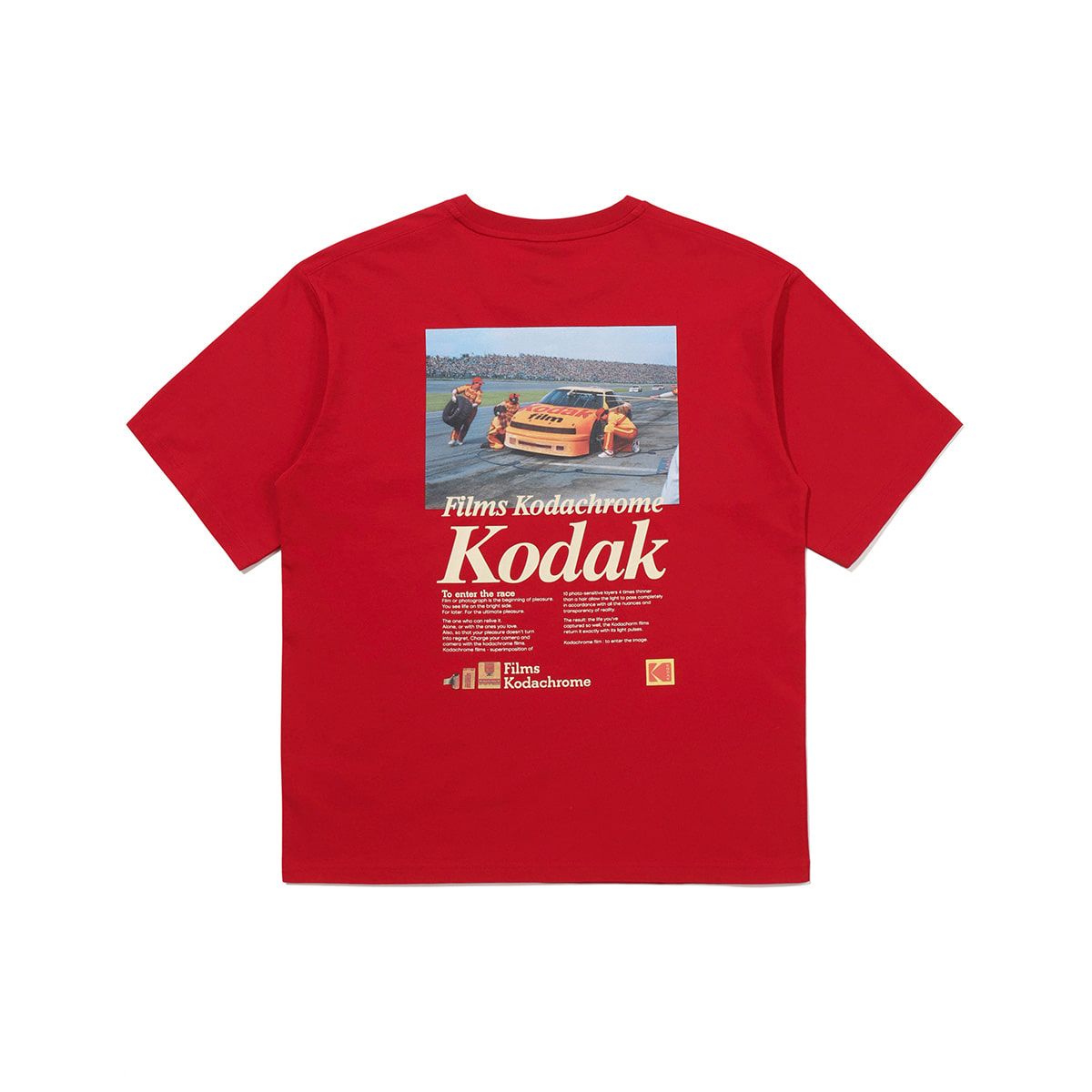 코닥(KODAK) 씨너리 그래픽 반팔 티셔츠 RED