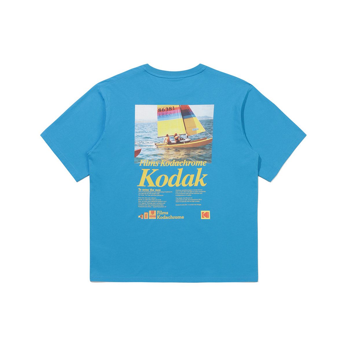 코닥(KODAK) 씨너리 그래픽 반팔 티셔츠 BLUE