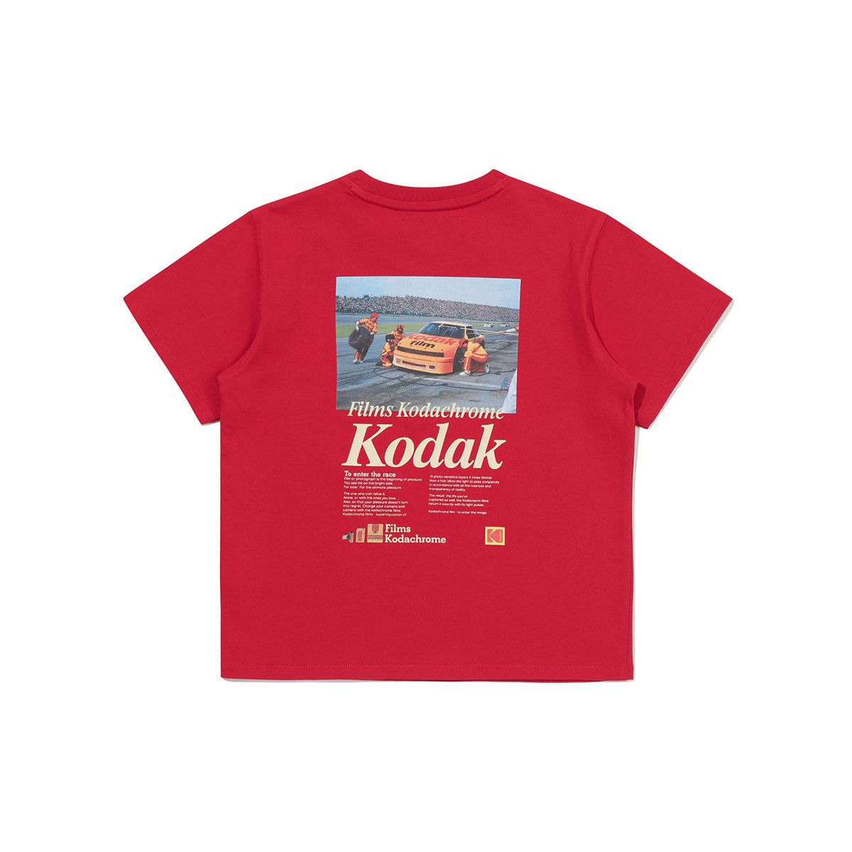 코닥 키즈(KODAK KIDS) 씨너리 그래픽 반팔 티셔츠 키즈 RED