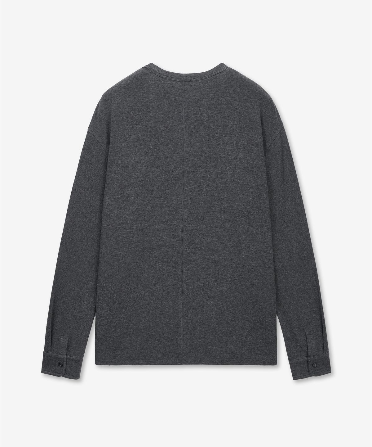 티엔지티(TNGT) Wool Blend Jersey Long Sleeves (Dark Grey) TNTS6E102CG