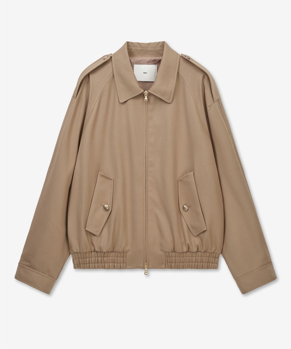 티엔지티(TNGT) W Wool Blouson Short Jumper (Beige) TNJU6E108I2