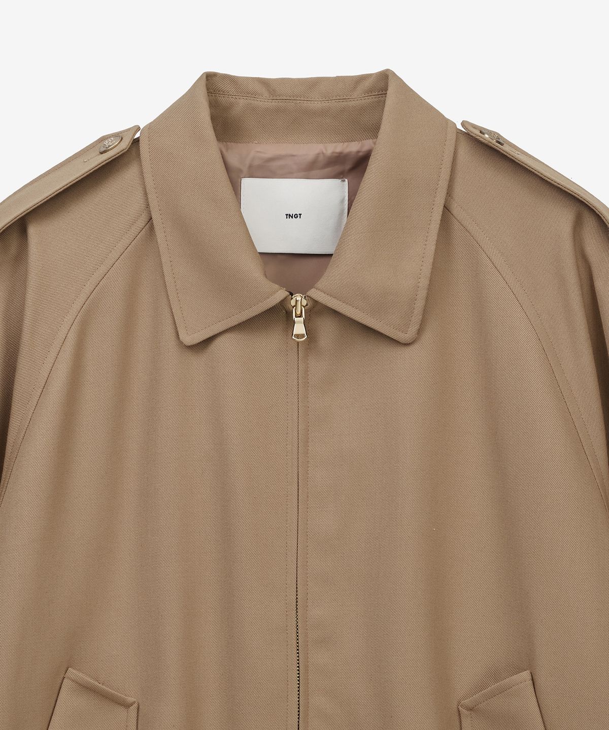 티엔지티(TNGT) W Wool Blouson Short Jumper (Beige) TNJU6E108I2