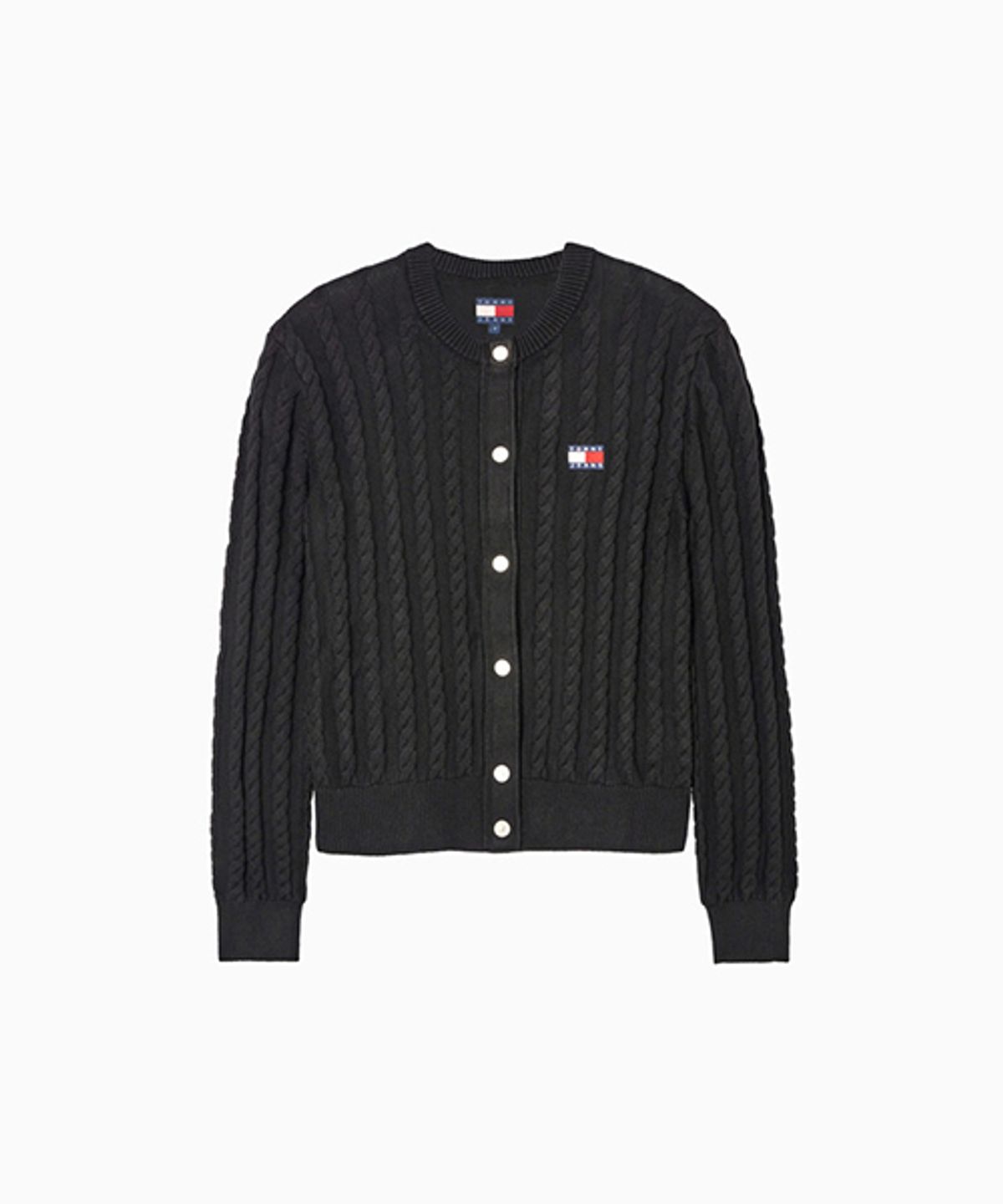 타미진스(TOMMY JEANS) 에센셜 케이블 가디건 (T32G0KCD10TWT2BDS)