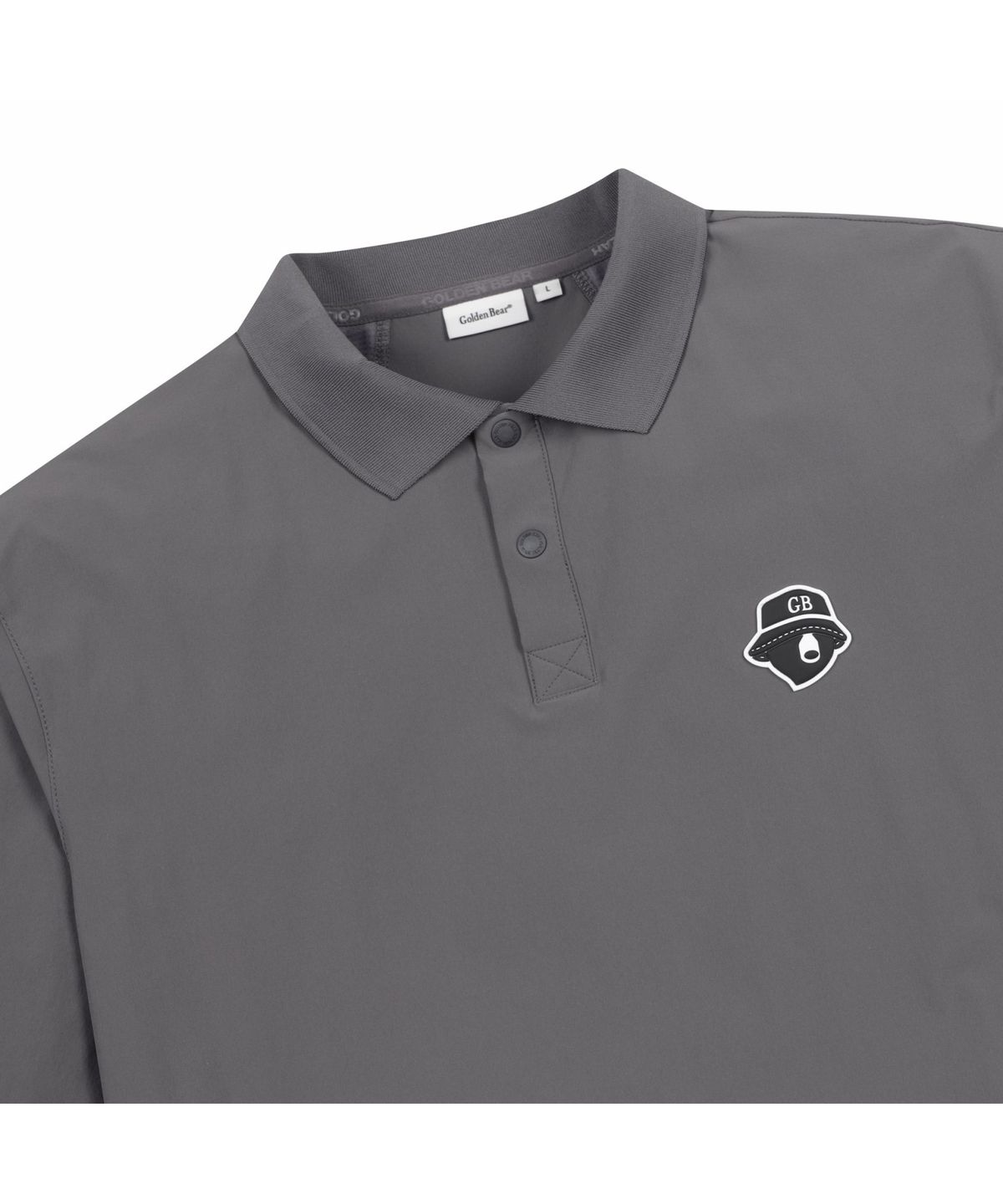 골든베어(GOLDEN BEAR) (M) Stretch Woven Collar Pullover G4TAM26111GYL