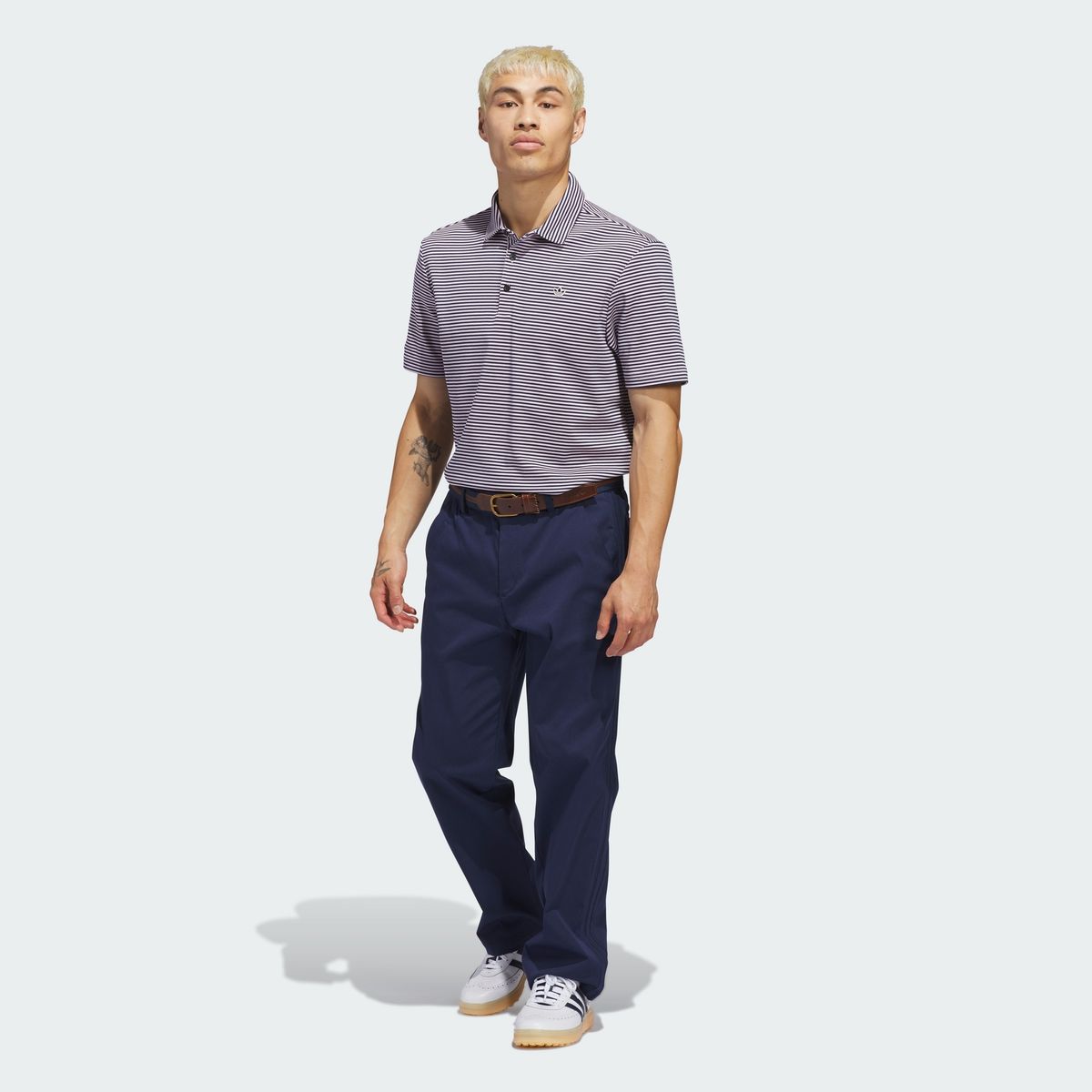 아디다스 골프(ADIDAS GOLF) 오리지널스 스트라이프 피케 폴로 KE9039
