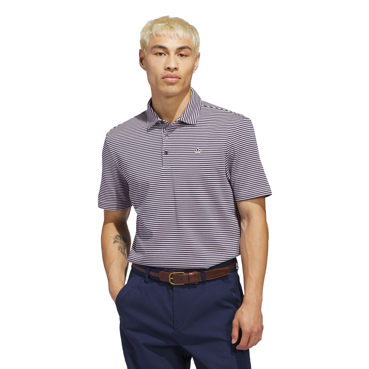 아디다스 골프(ADIDAS GOLF) 오리지널스 스트라이프 피케 폴로 KE9039