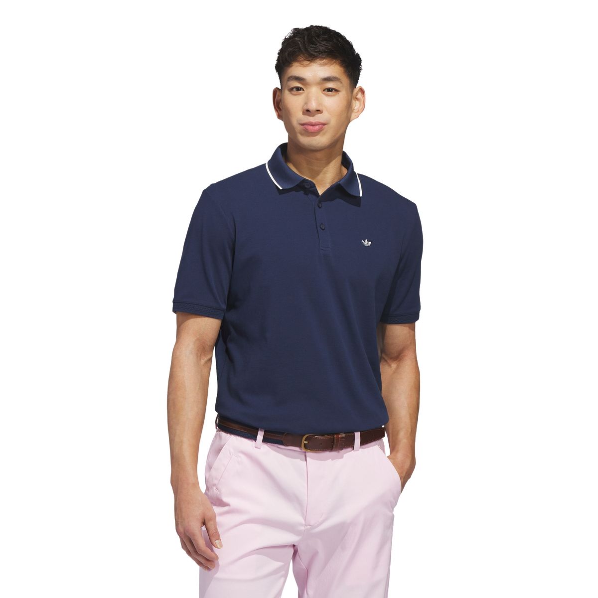 아디다스 골프(ADIDAS GOLF) 오리지널스 트위스트니트 트레포일 폴로 셔츠 KB8622
