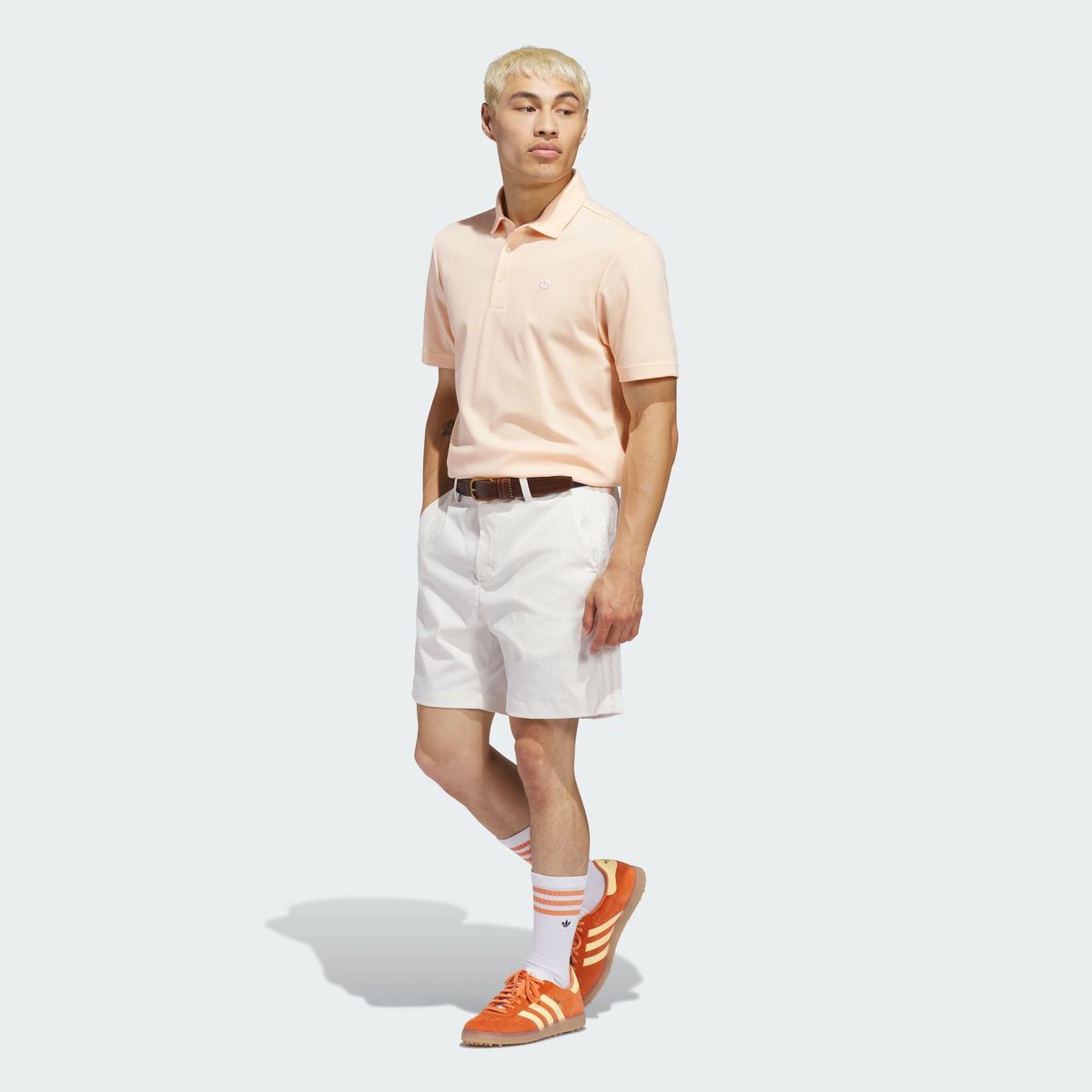 아디다스 골프(ADIDAS GOLF) 오리지널스 스트라이프 피케 폴로 KE9040