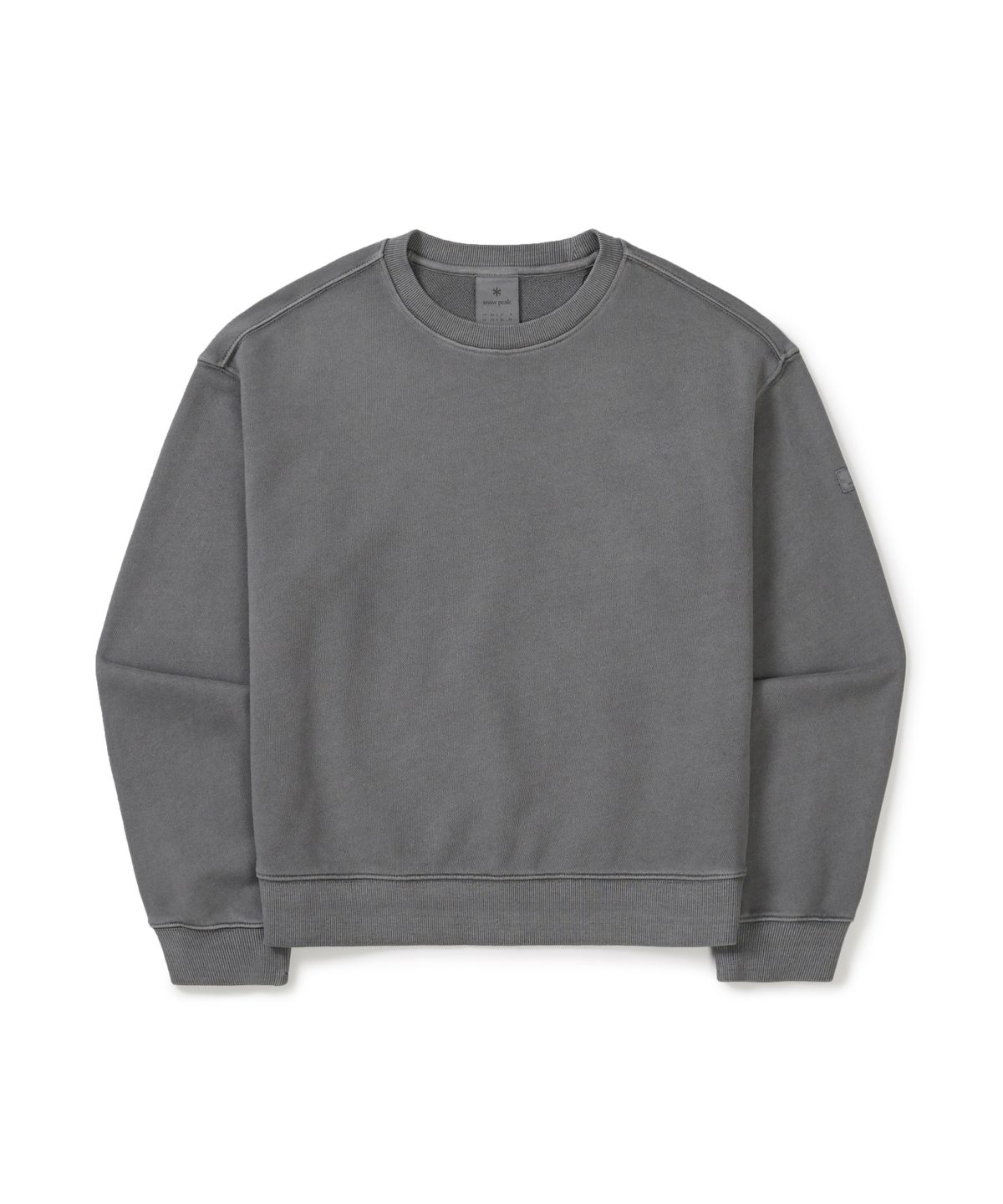 스노우피크 어패럴(SNOWPEAK APPAREL) 피그먼트 여성 맨투맨 (S26SWFHT57) Charcoal