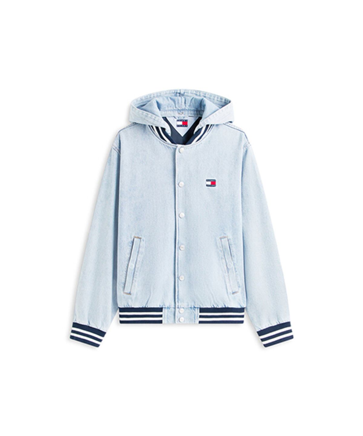 타미진스(TOMMY JEANS) 데님 후디드 봄버 재킷 (T32G0NJC11TMT21AB)