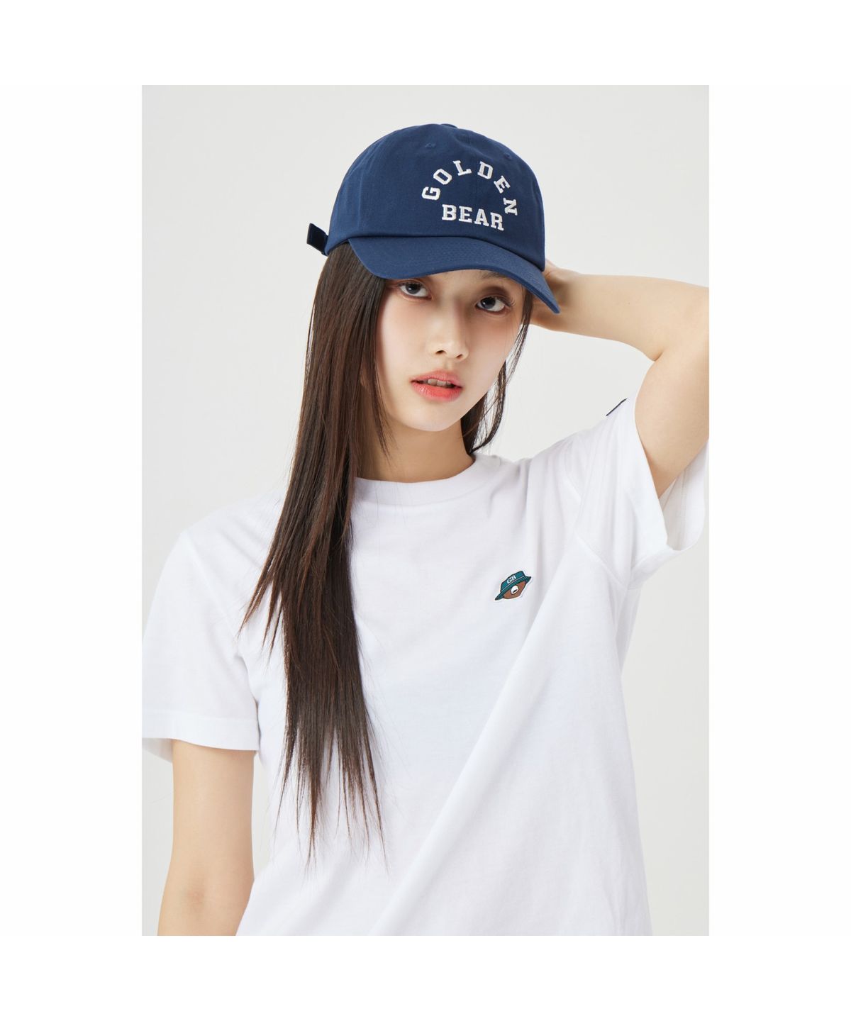 골든베어(GOLDEN BEAR) (U) Essential Curved Logo Ball Cap   G6RAX26151NYX