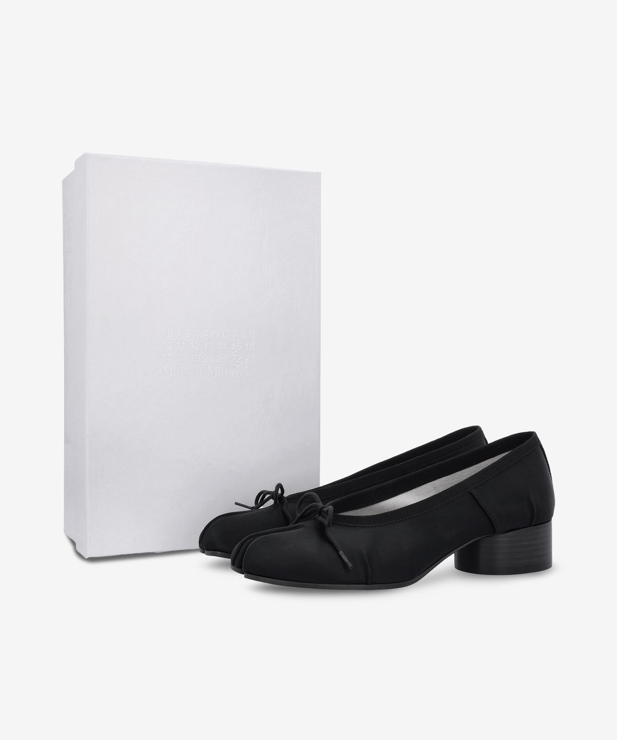 메종 마르지엘라(MAISON MARGIELA) 뉴 타비 발레리나 H30 힐 - 블랙 / S58WZ0156P7551T8013