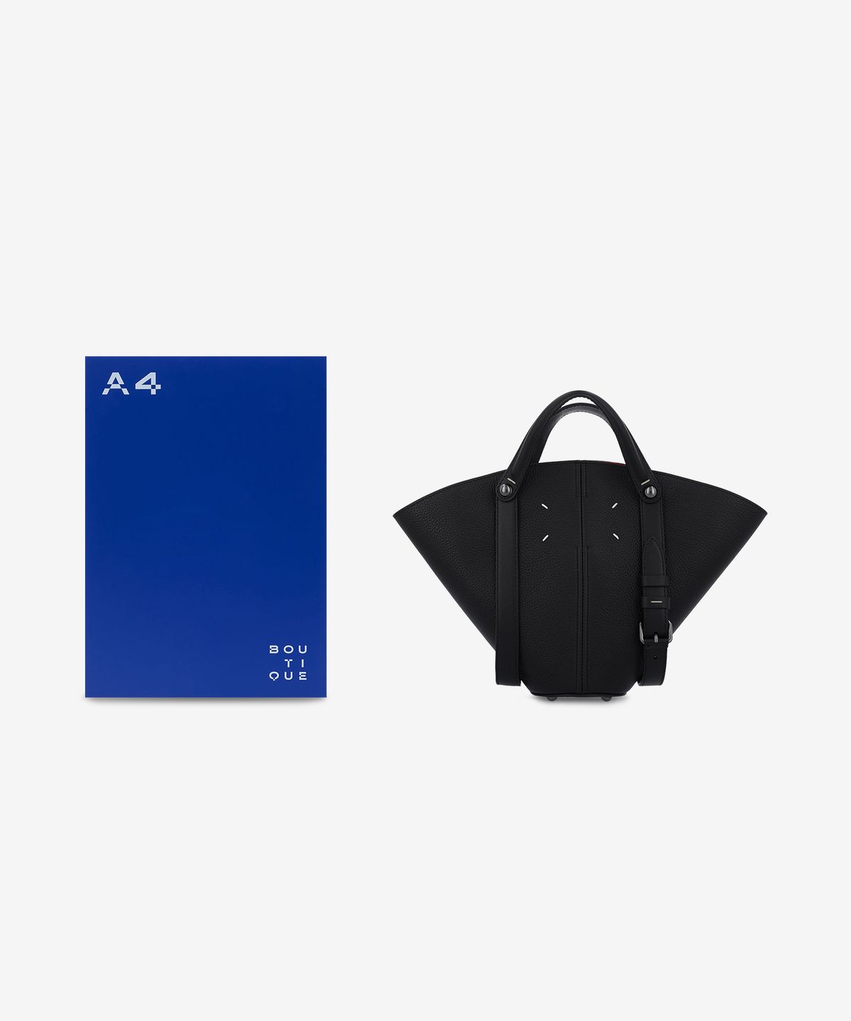 메종 마르지엘라(MAISON MARGIELA) 드레사주 스몰 크로스백 - 블랙:오렌지 / SB1WG0093P7268HB317