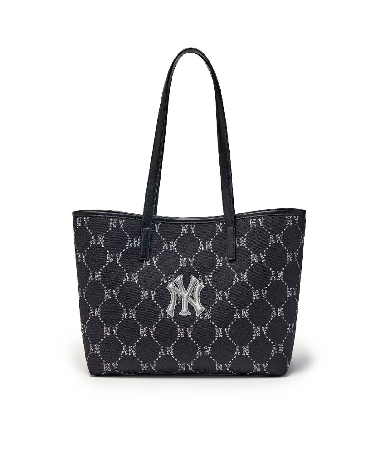 엠엘비(MLB) 다이아 모노그램 자카드 토트백 NY (Black)