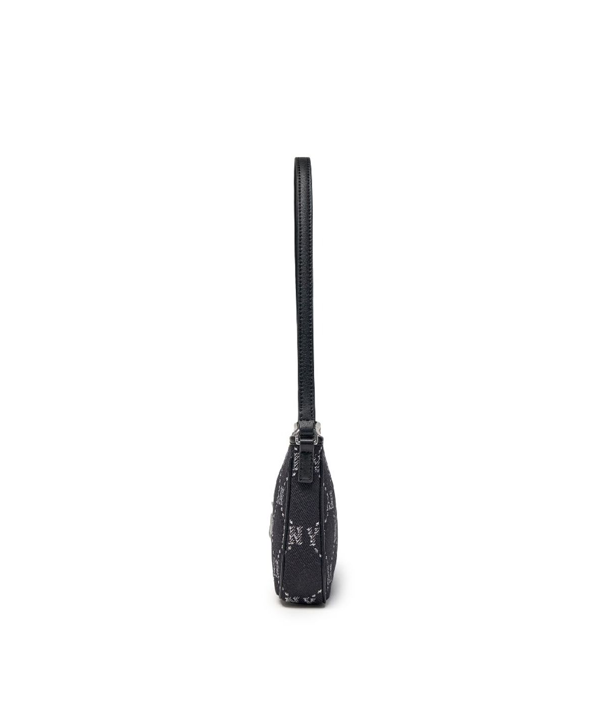 엠엘비(MLB) 다이아 모노그램 자카드 미니 호보백 NY (Black)