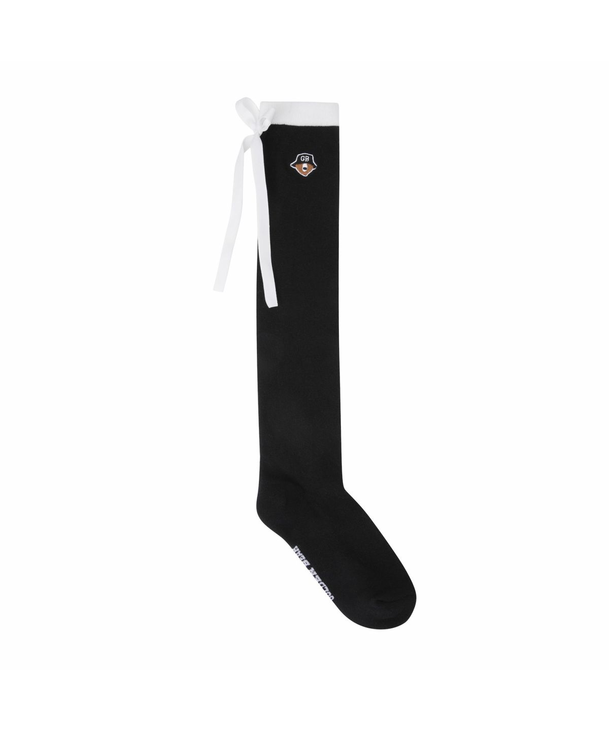 골든베어(GOLDEN BEAR) (W) Ribbon Tie Knee-Socks   G6LAX26242BKX
