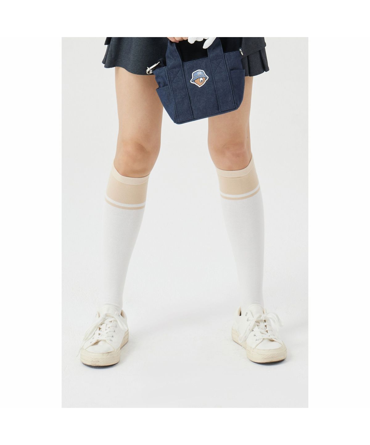 골든베어(GOLDEN BEAR) (W) Color Block Knee-Socks   G6LAX26122BEX