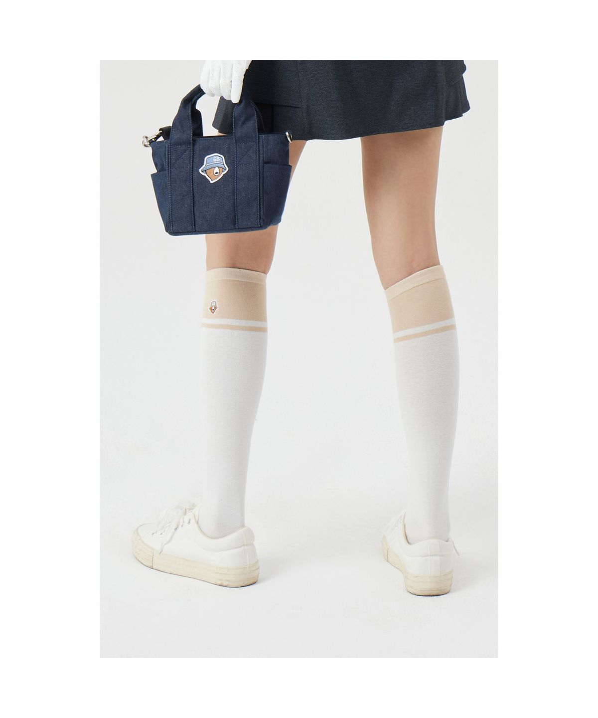 골든베어(GOLDEN BEAR) (W) Color Block Knee-Socks   G6LAX26122BEX